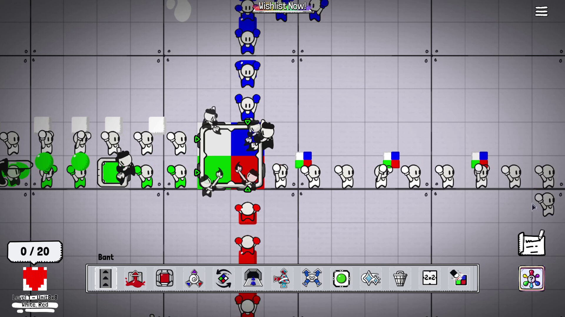 遊戲中透過混合基礎色彩來創造新色調