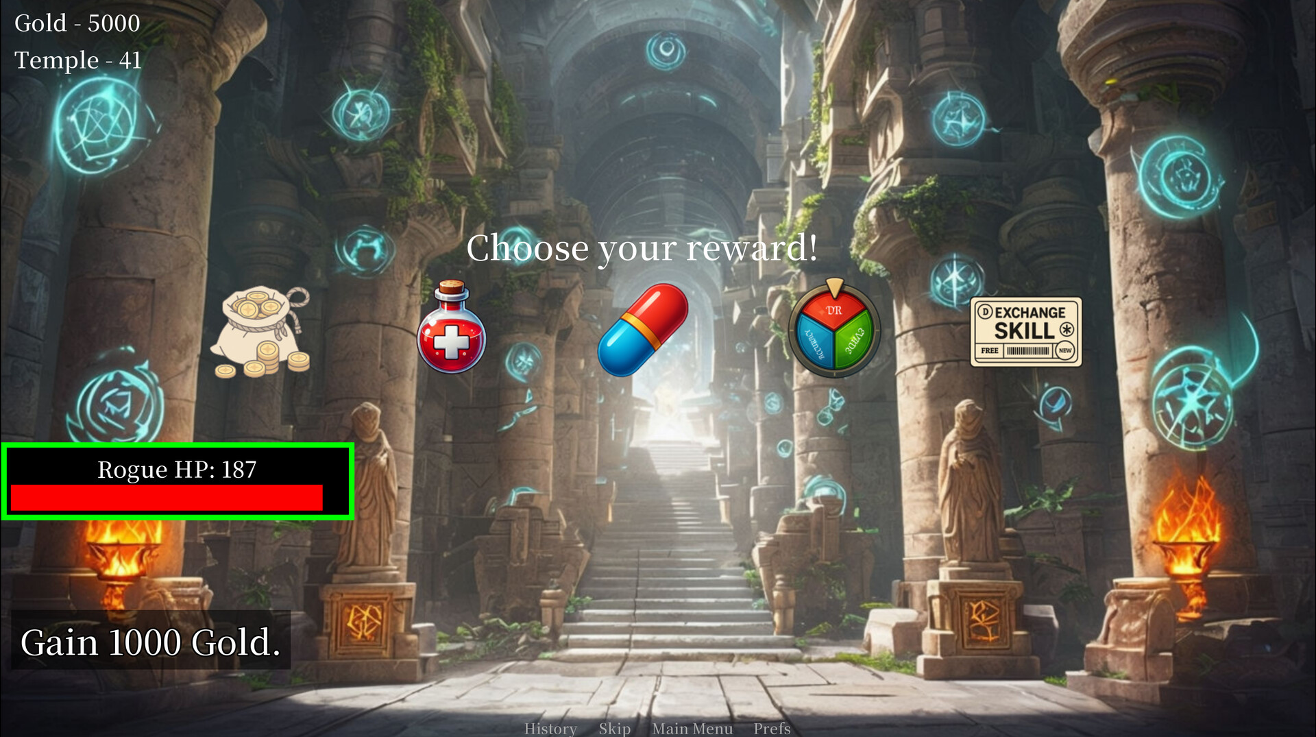 一個巨大的獨眼怪物擋住了玩家的去路。