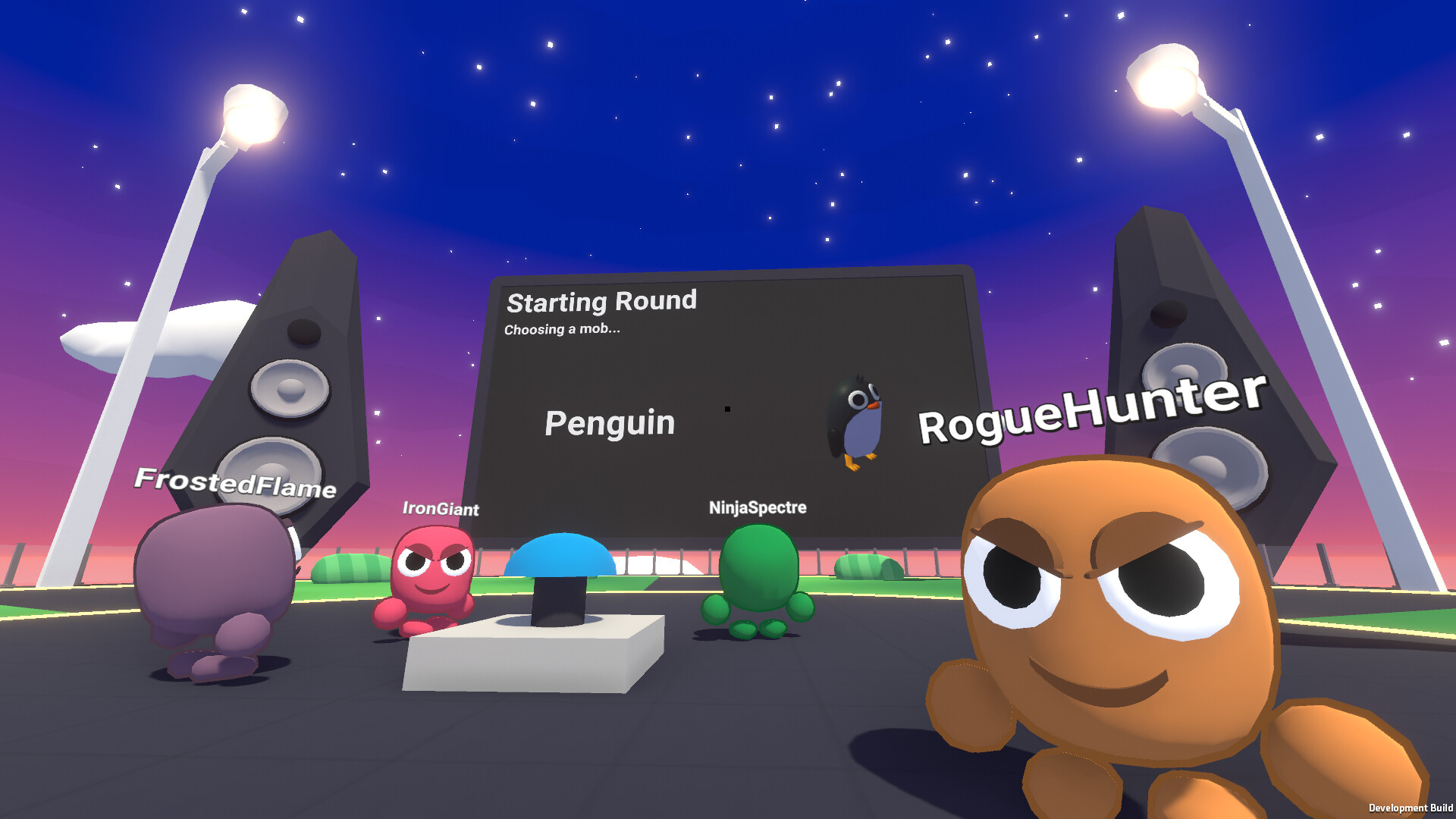 玩家伪装成 NPC 混在群体中