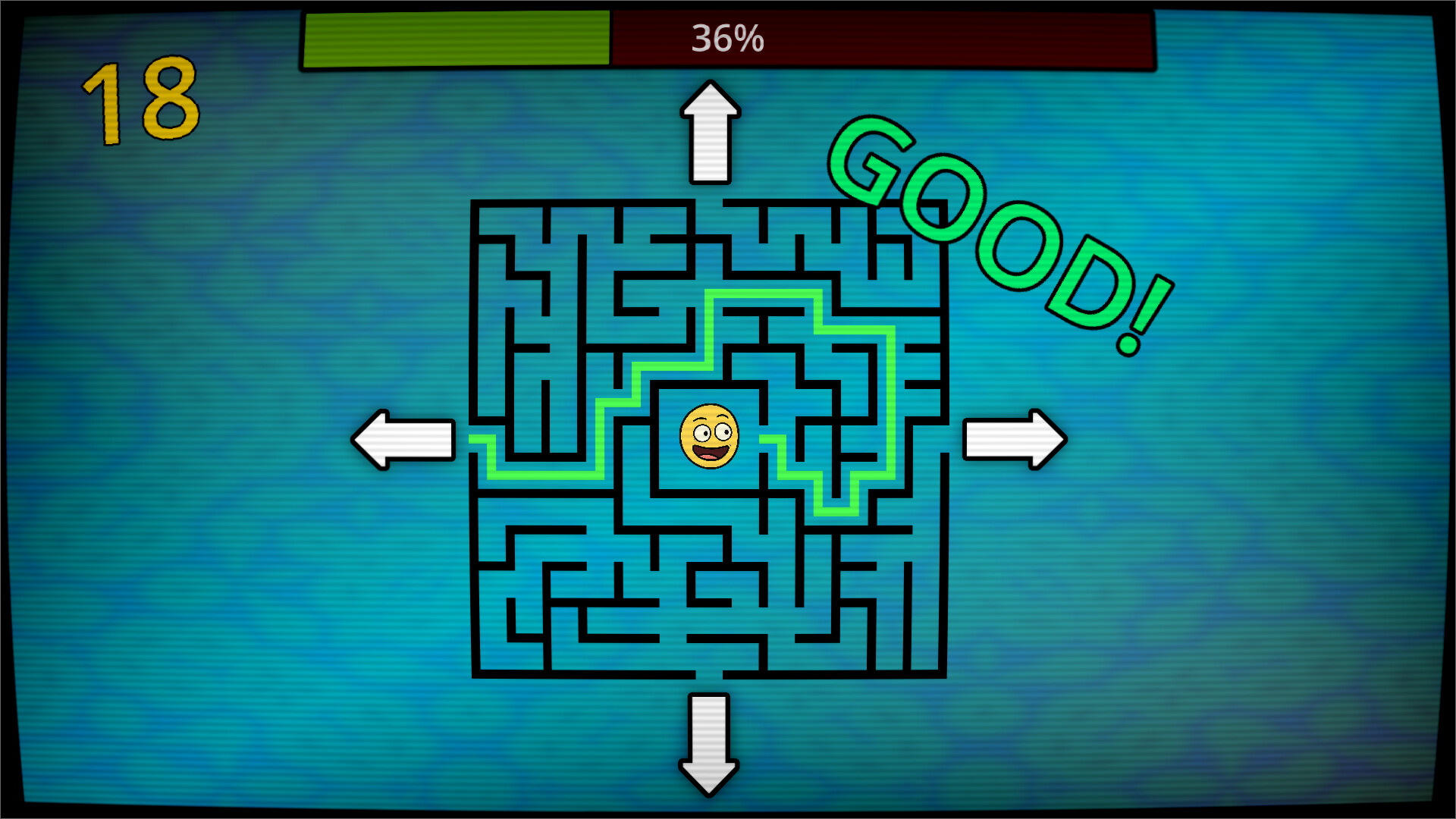 《七骰破壞王》遊戲畫面，展現了簡潔的像素風格。