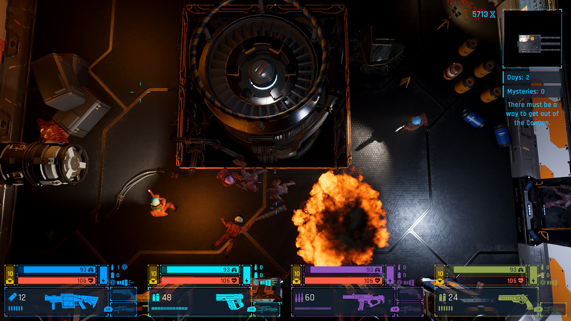 與隊友合作,在黑暗中求生。