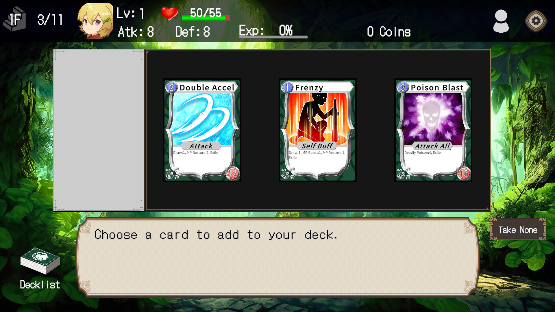 遊戲中的事件選項。