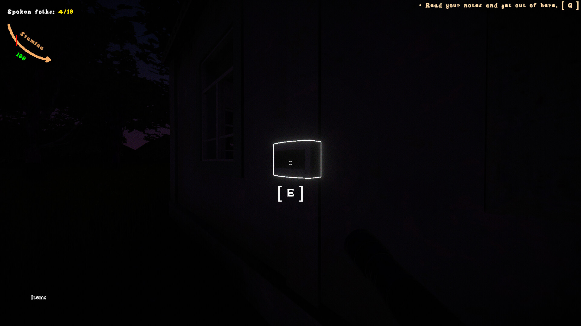 遊戲中另一個陰森的室內場景