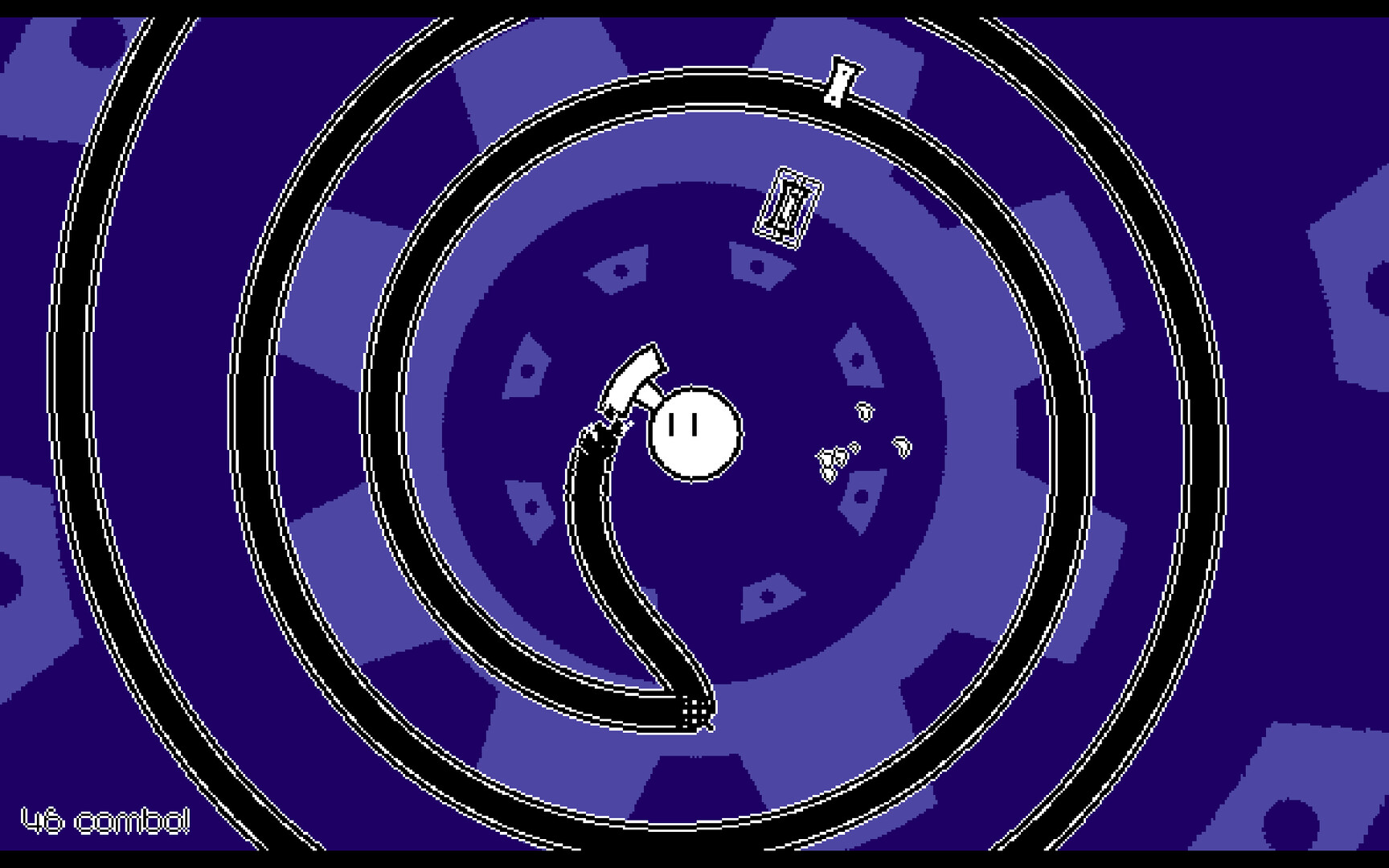 遊戲中獨特的旋轉譜面與視覺風格