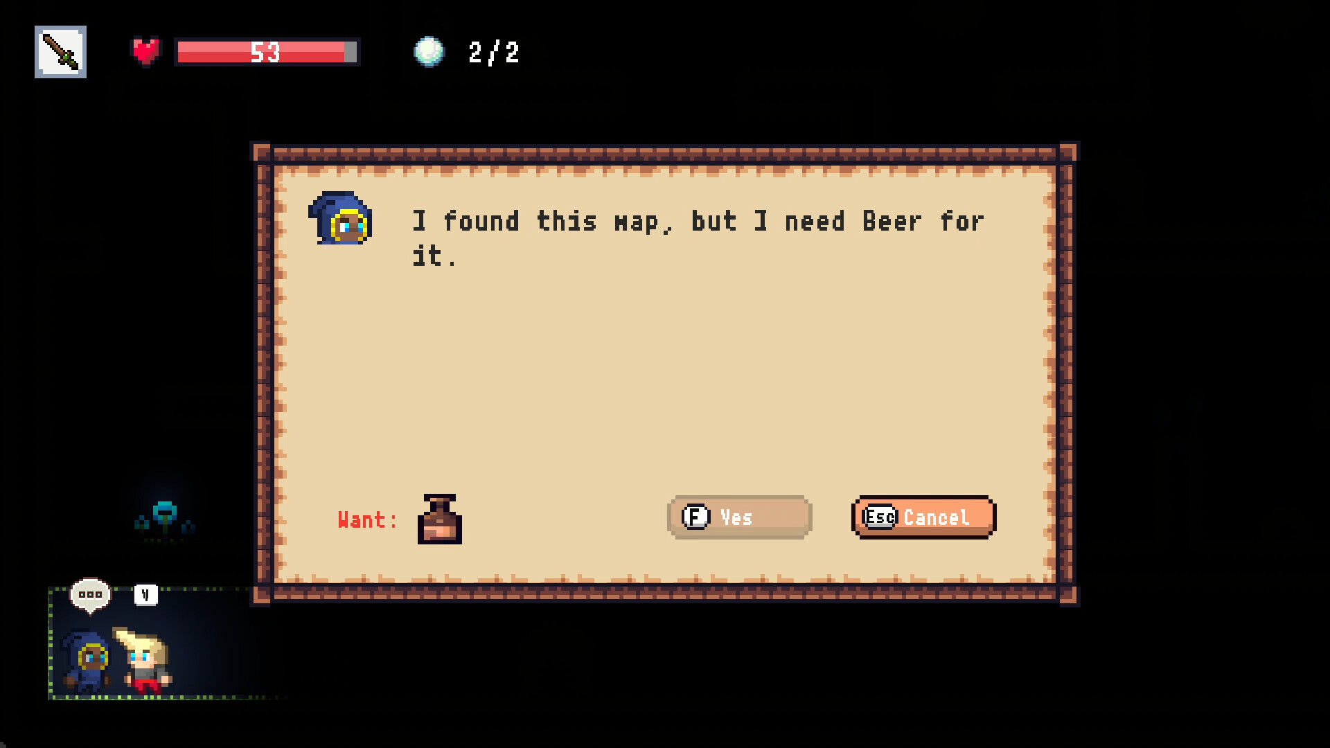 兩名玩家合作對抗遊戲中的敵人。