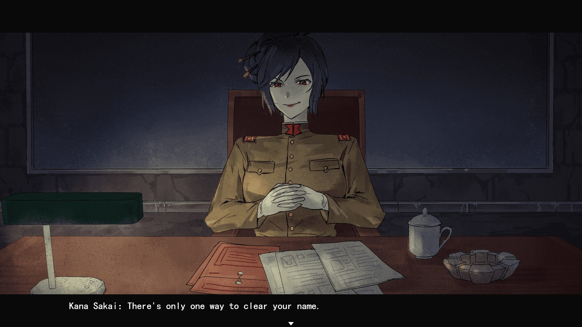 手繪風格的場景，營造出獨特的時代氛圍