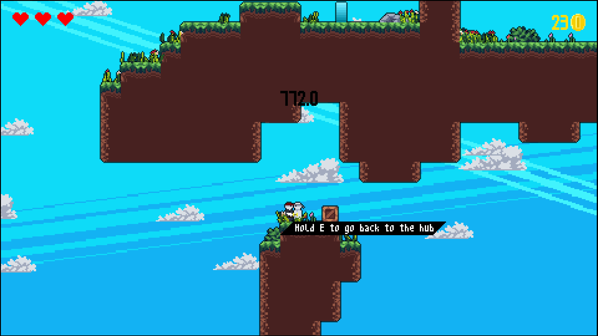 遊戲中的跑酷場景，考驗玩家的操作技巧。