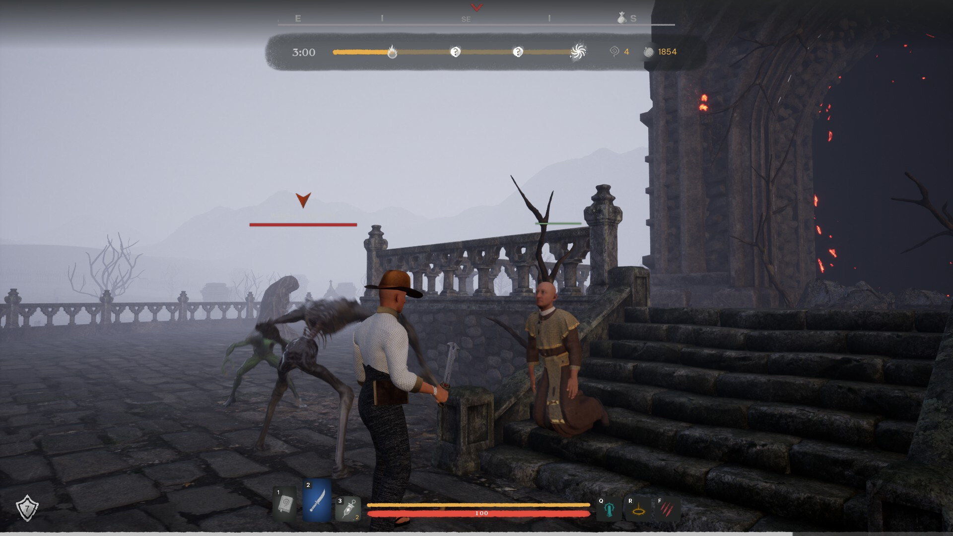 玩家在遊戲中探索神秘的環境