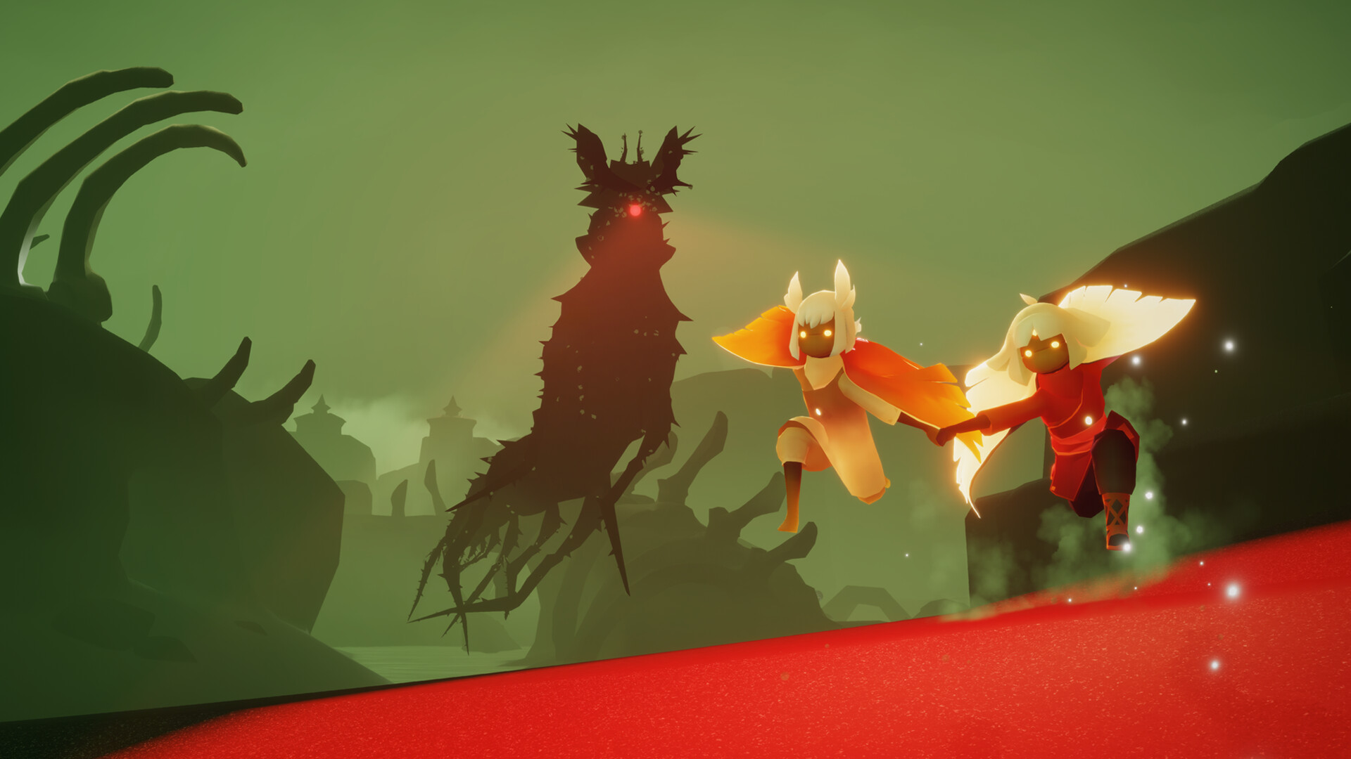 與好友一同飛翔