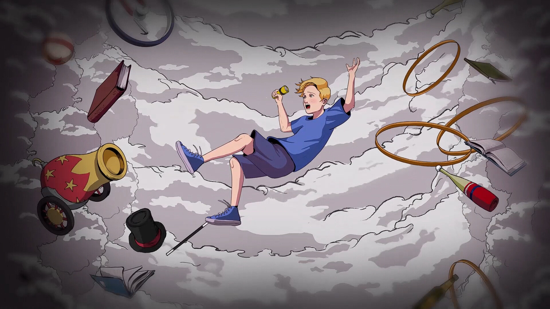 遊戲場景中陰暗的走廊，充滿未知恐懼。