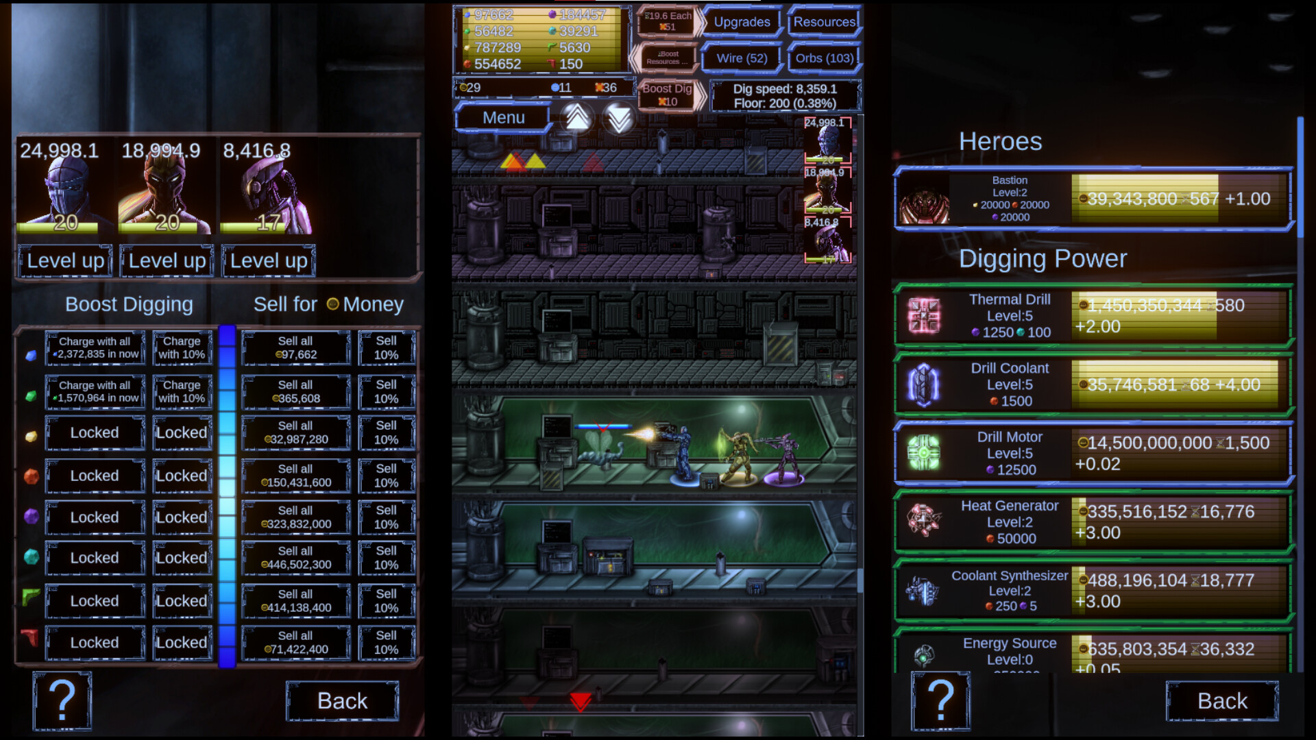 遊戲中的升級樹或科技選項介面