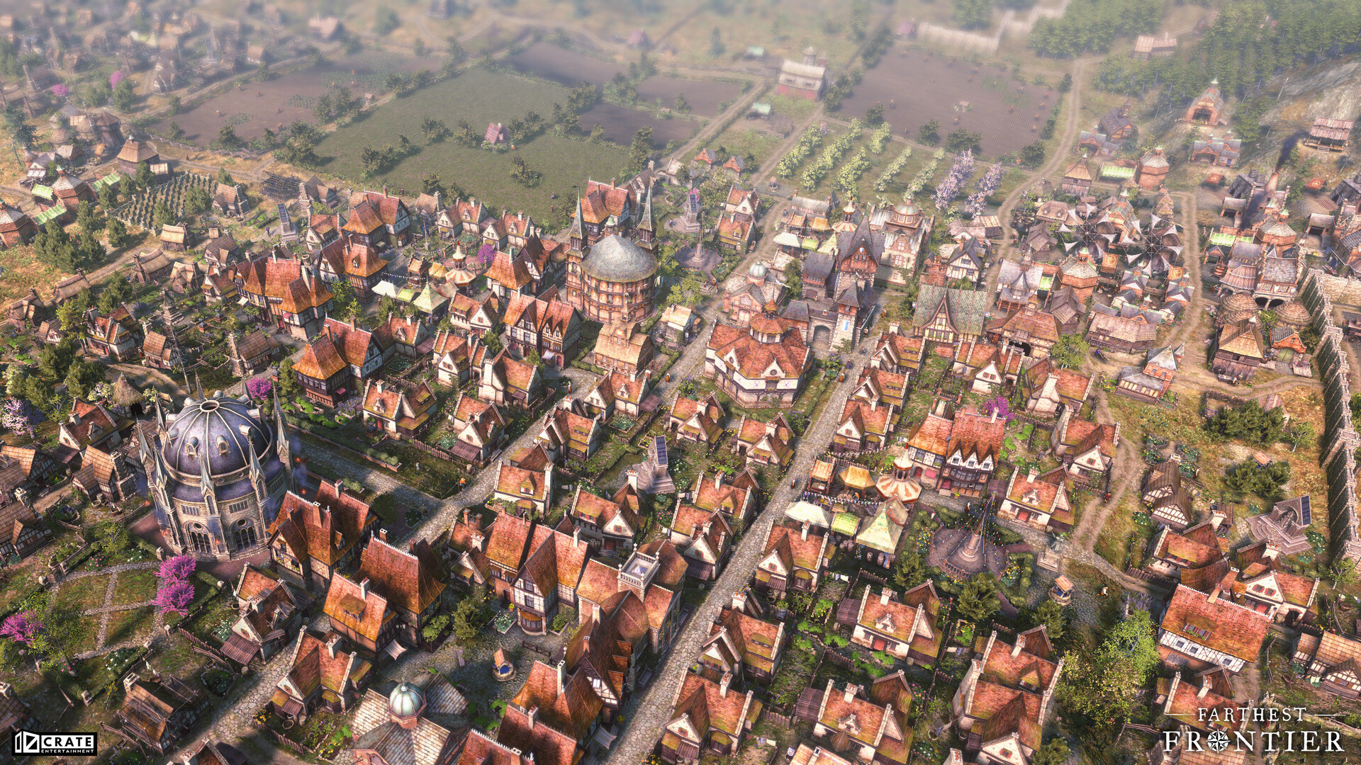 隨著城鎮發展,各種建築將一一解鎖。