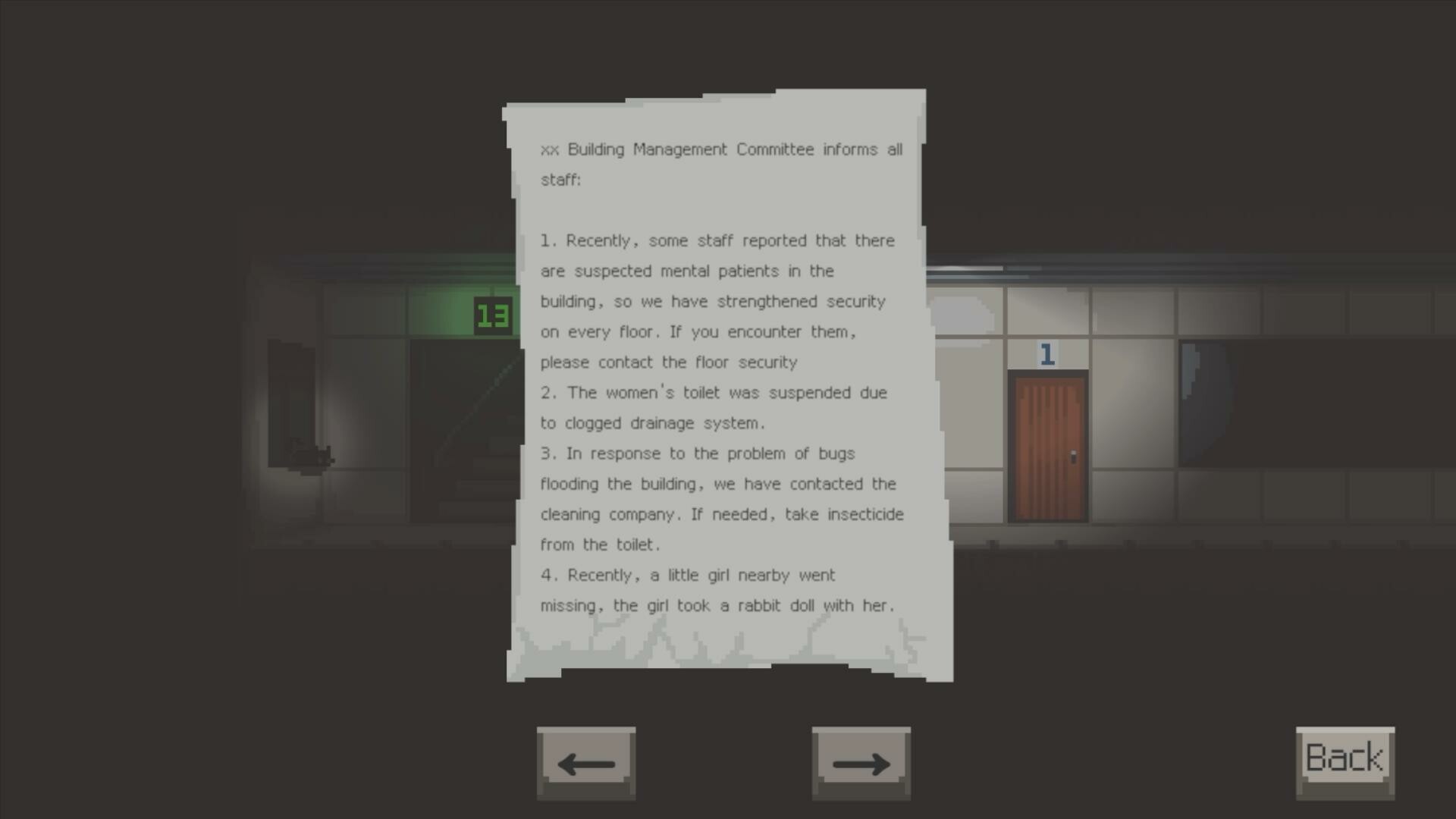 遊戲中可能出現哭泣的小女孩等特殊事件