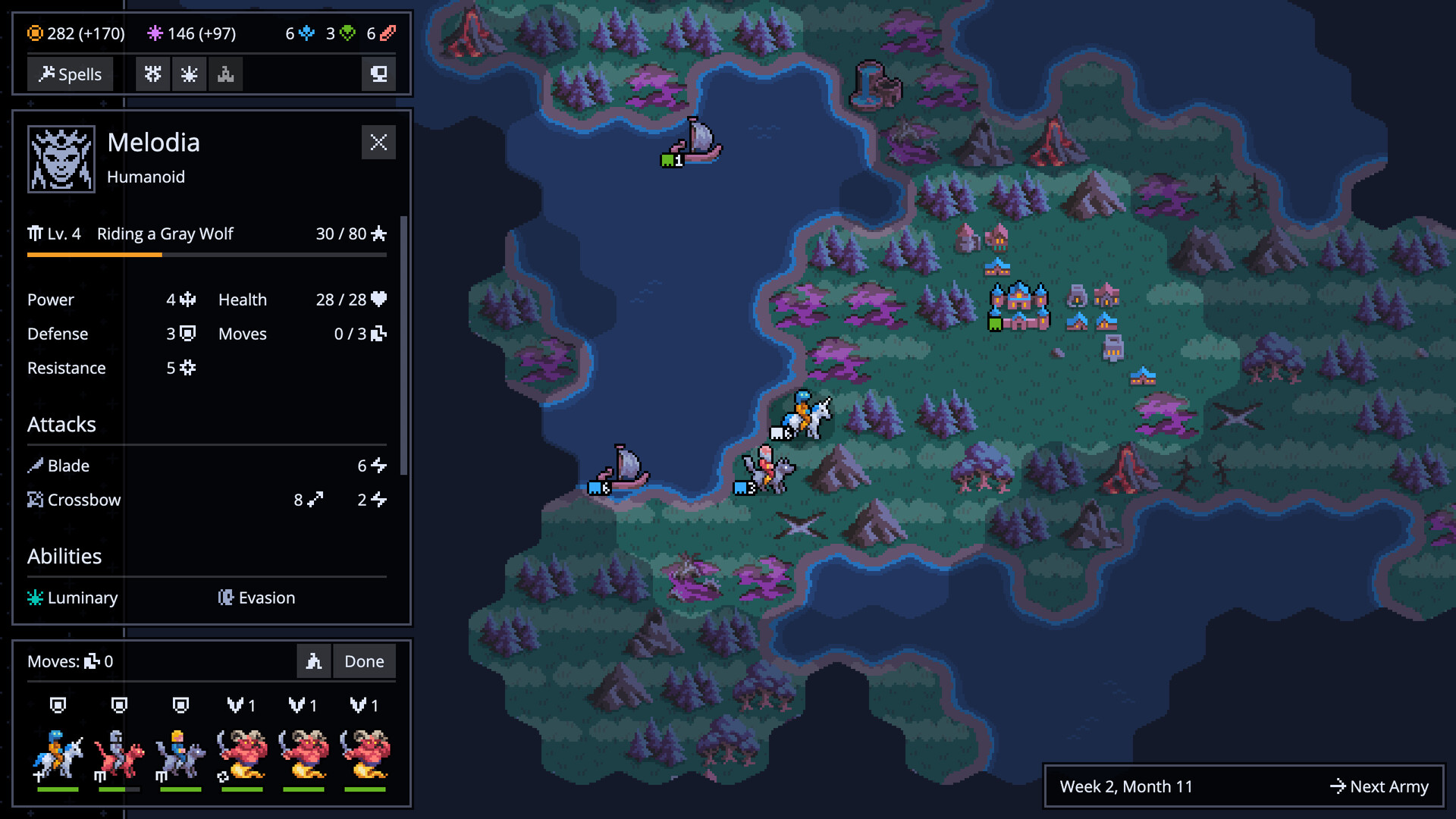 遊戲採用六角格戰棋式的回合制戰鬥