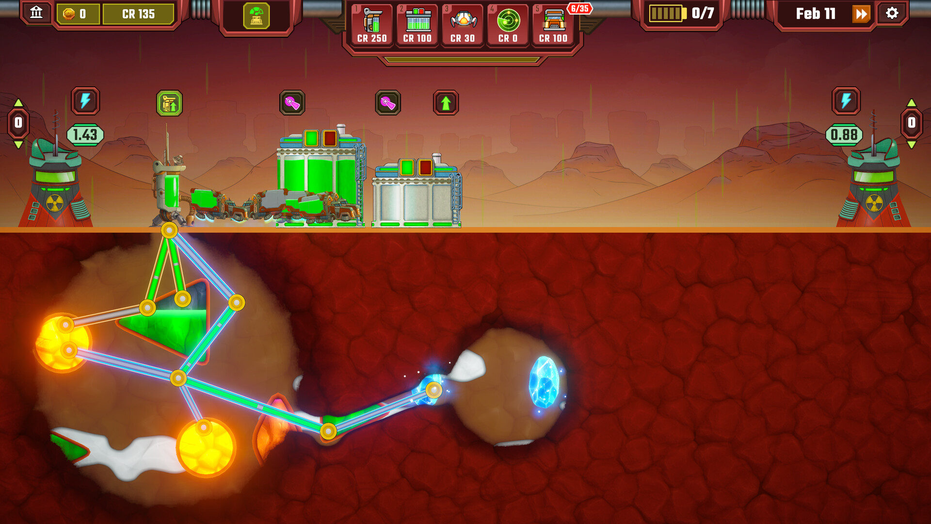 遊戲的介面清晰地展示了各種經濟數據