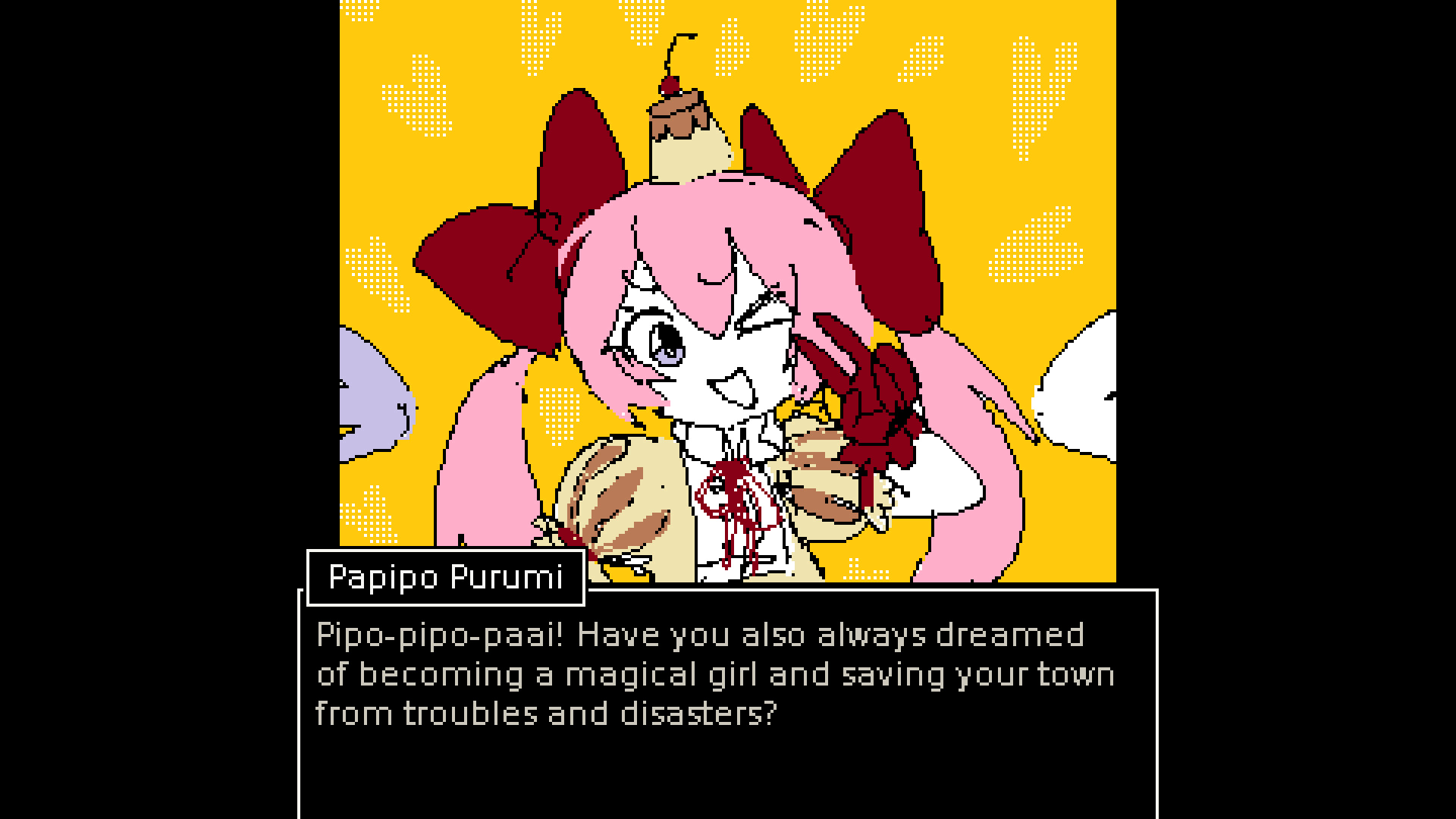 遊戲主角露娜的可愛手繪風格