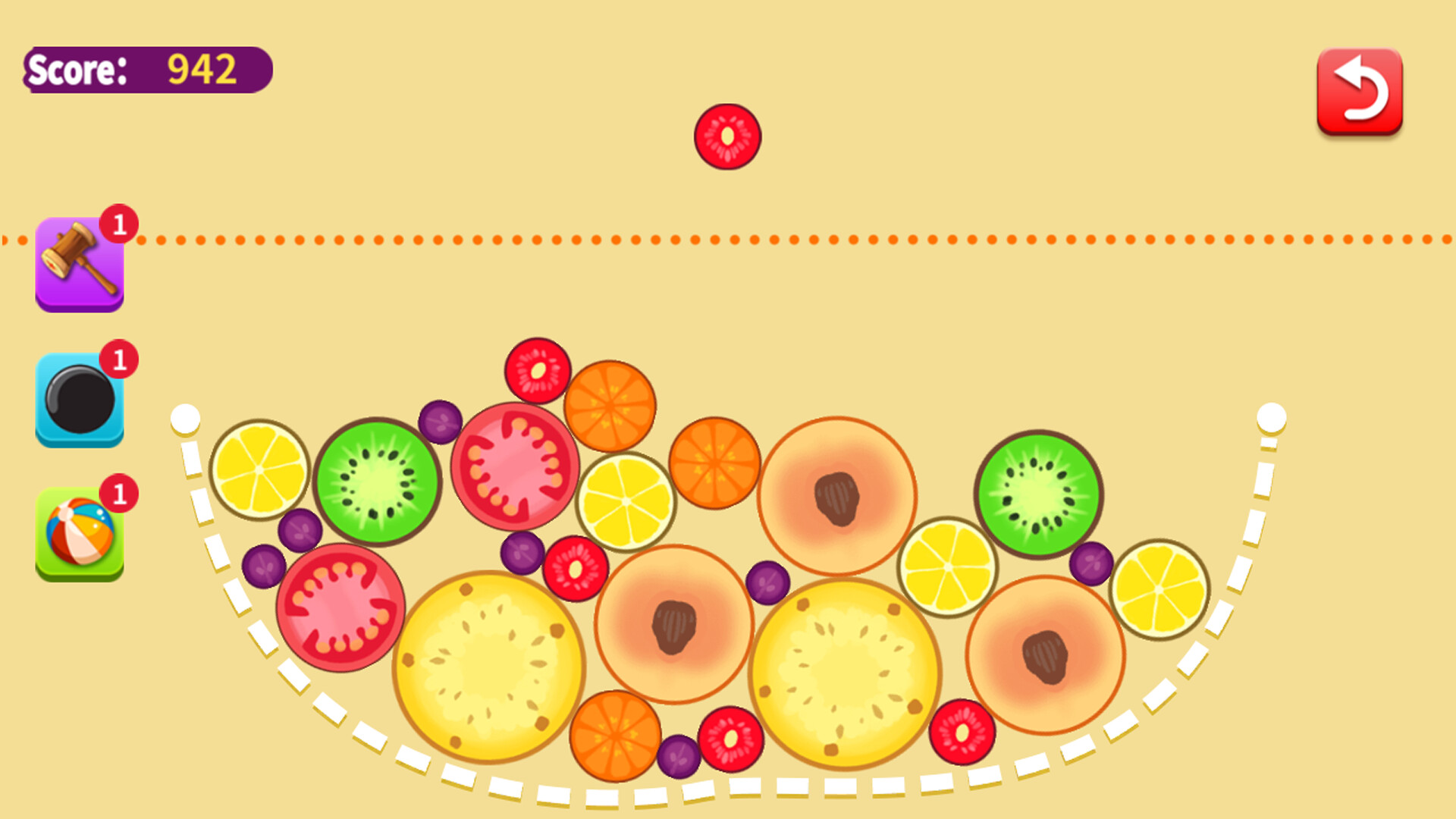 多樣化的水果讓畫面更添趣味