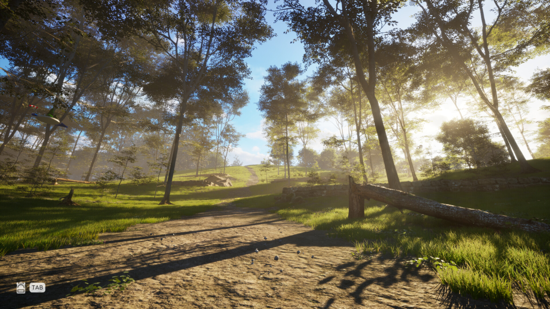 玩家與忠誠的狗狗夥伴 Tola 一同探索美麗的世界。