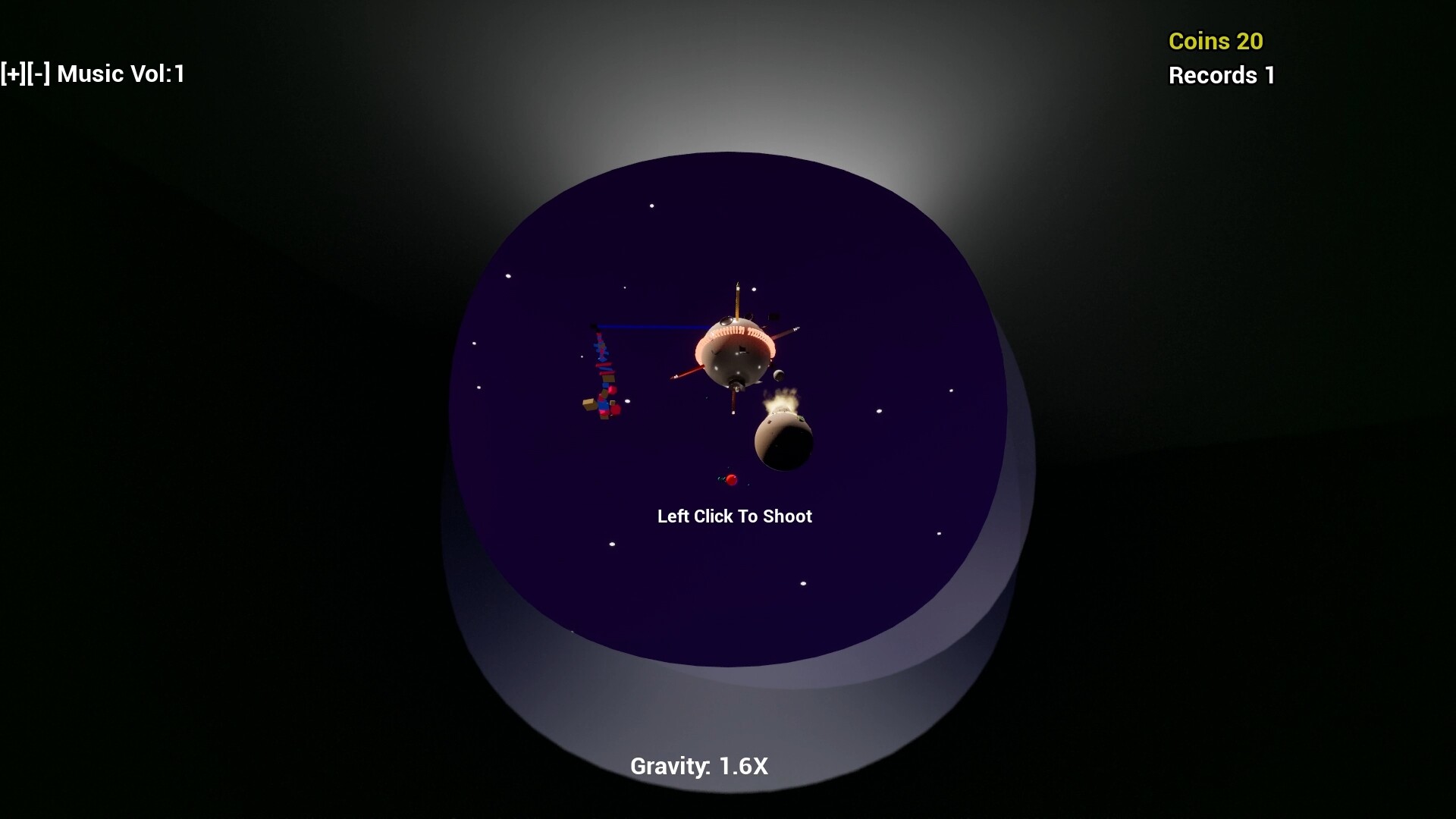 利用引力在太空中漂浮
