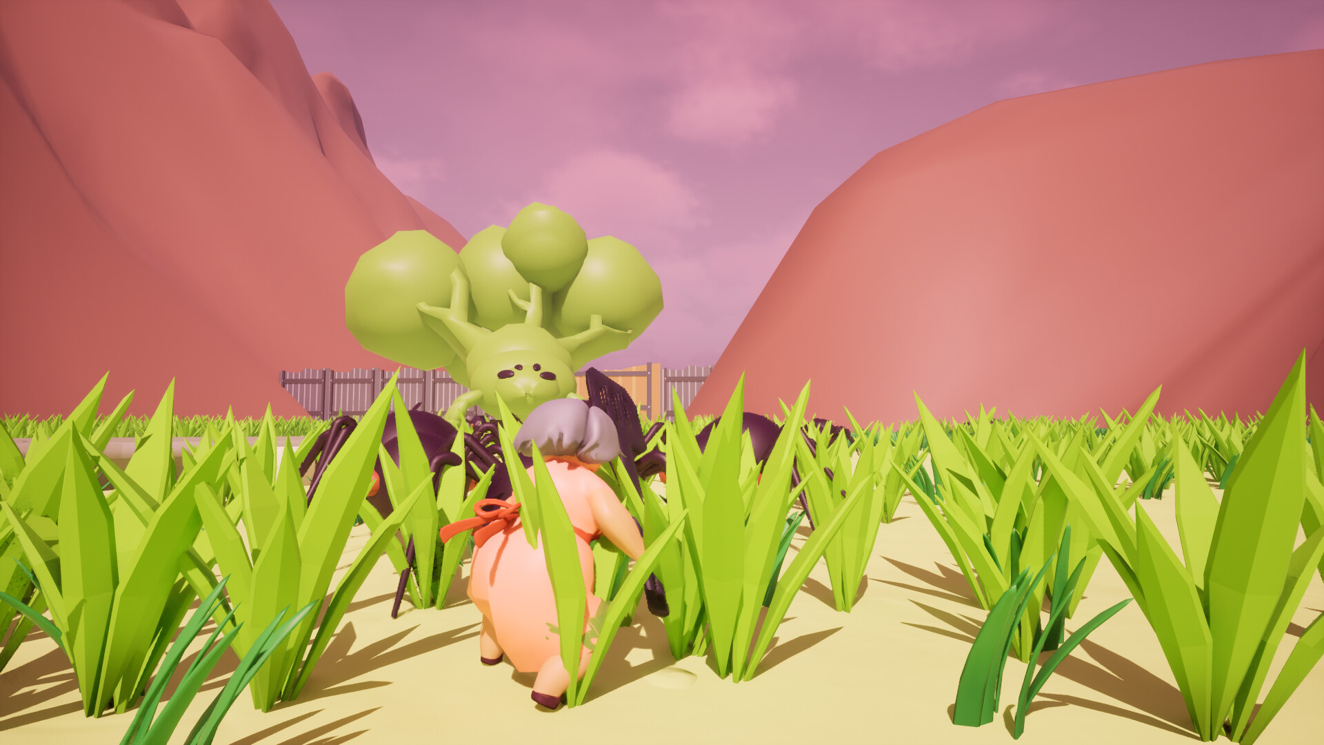 使用胡椒機關槍掃射成群的敵人。