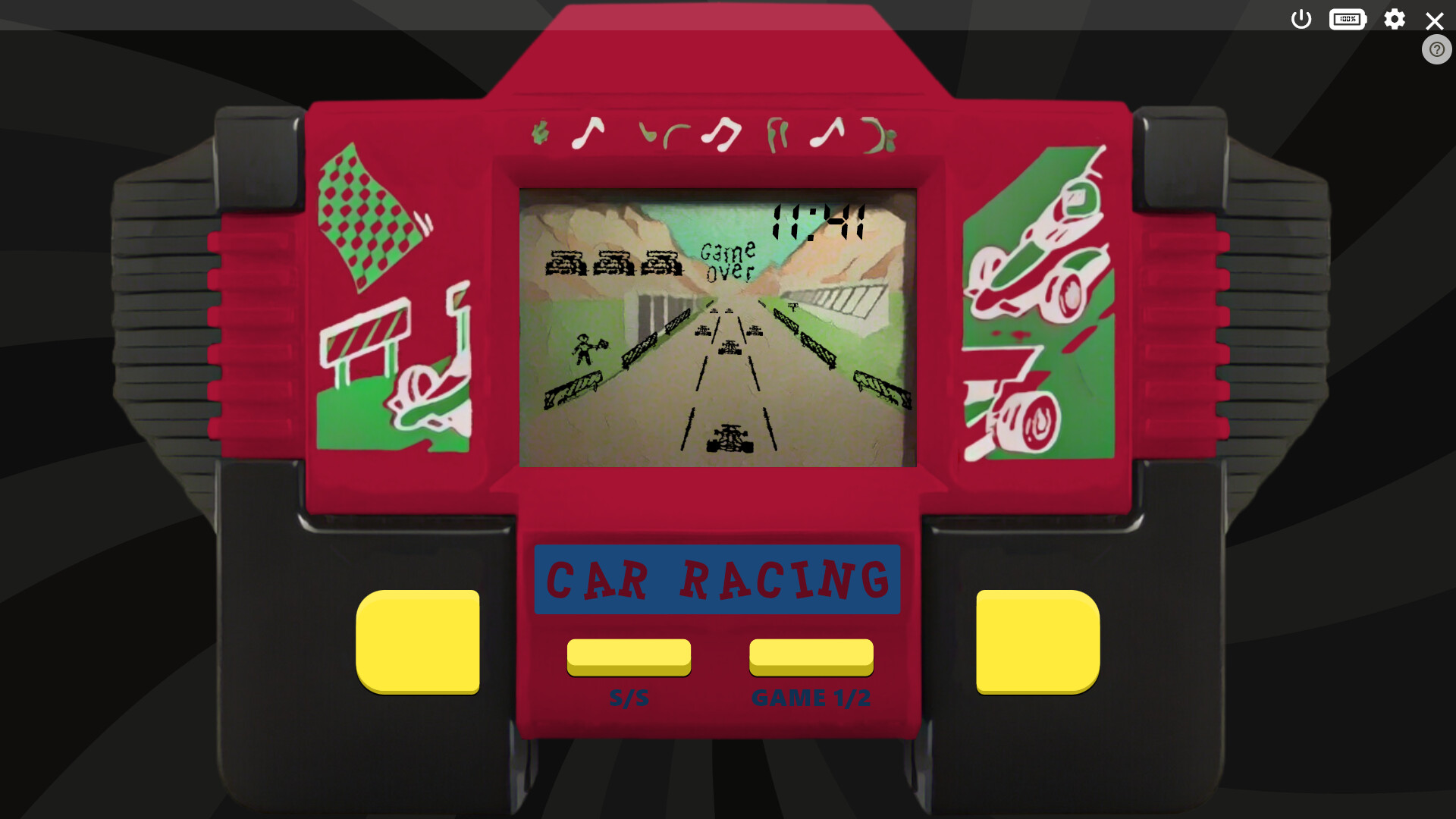 遊戲畫面完美復刻了經典的 LCD 掌機風格