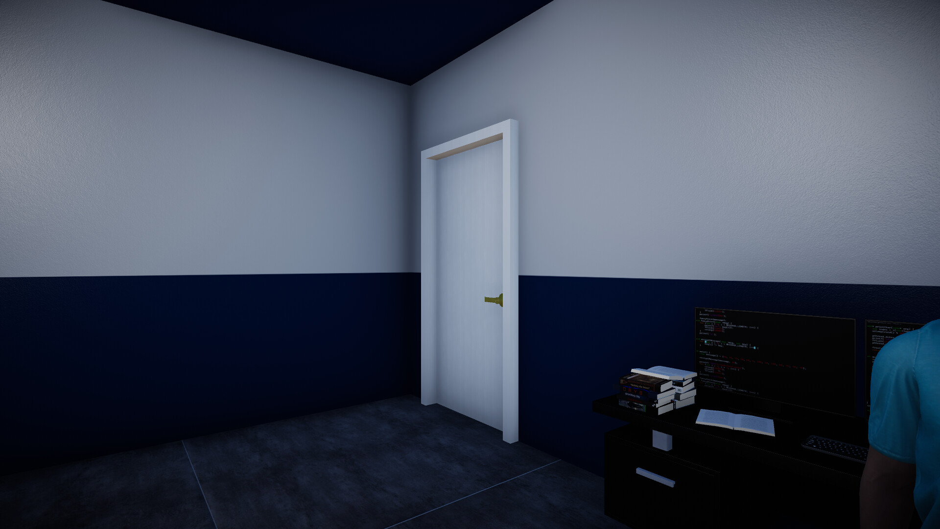 打開門是結束實驗的其中一個選擇。