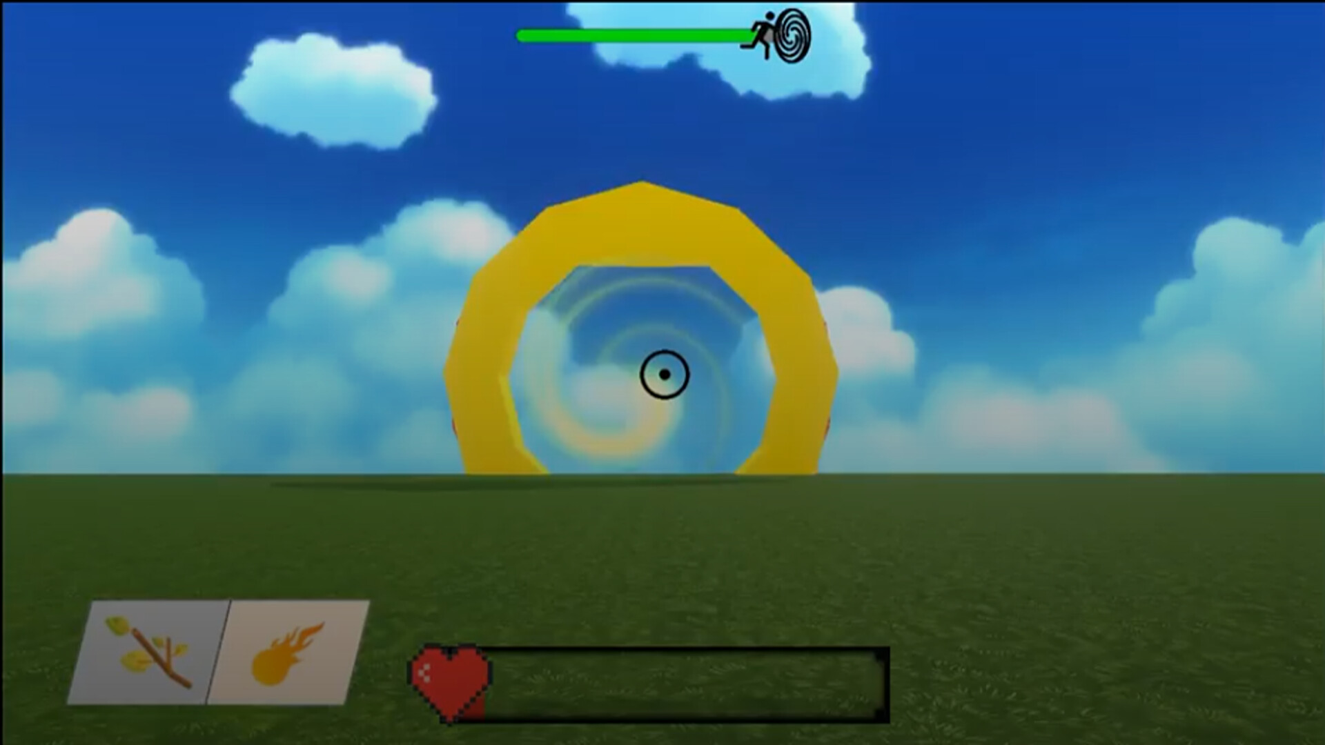 初期玩家需使用木棍與敵人近身搏鬥。