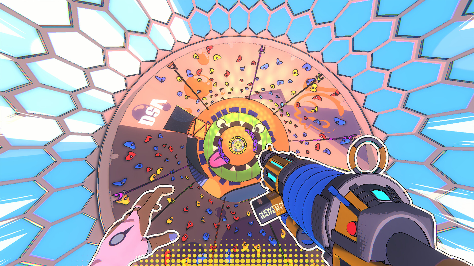 遊戲中充滿活力的漫畫風格場景