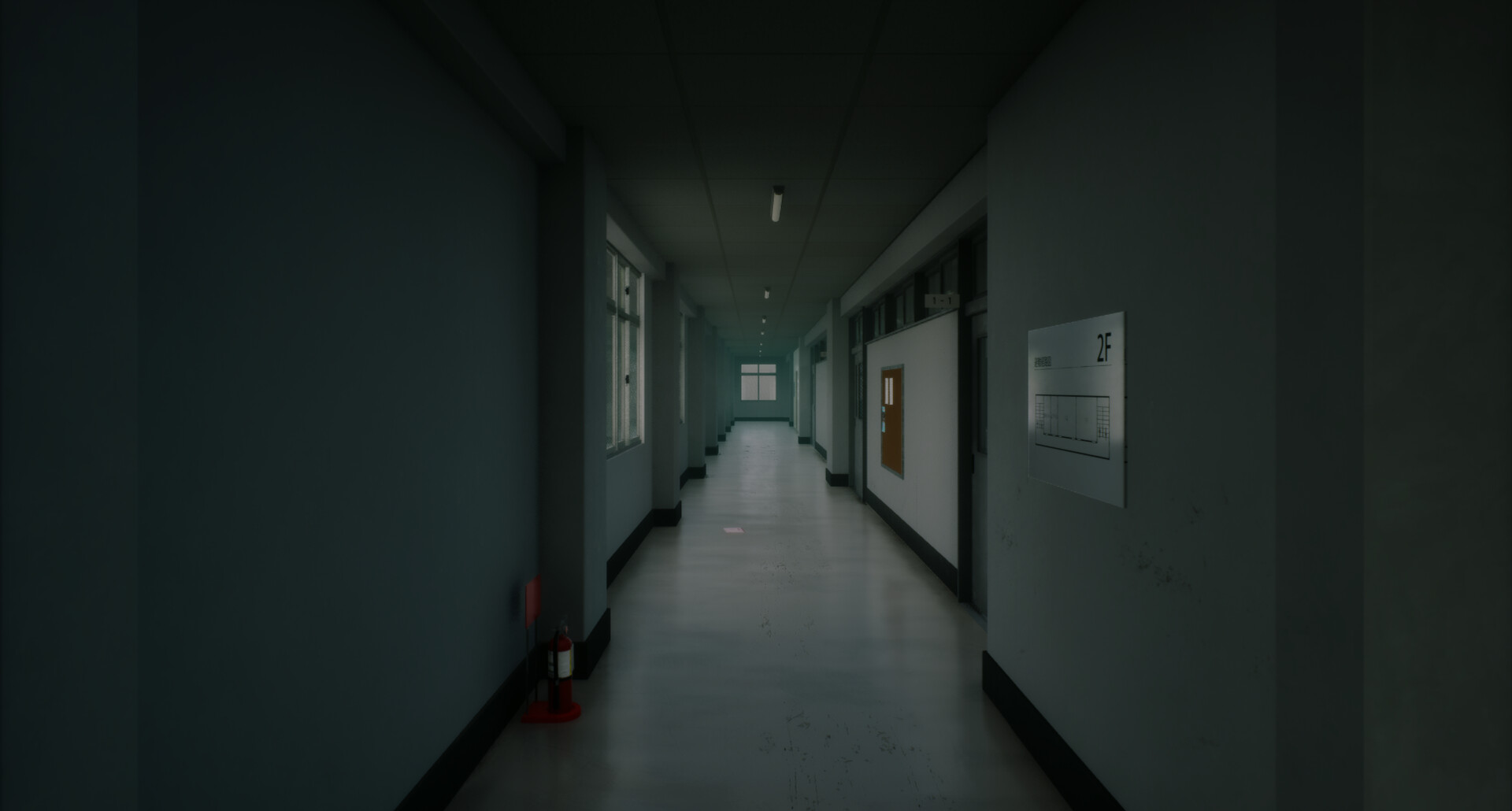 遊戲中的校園場景