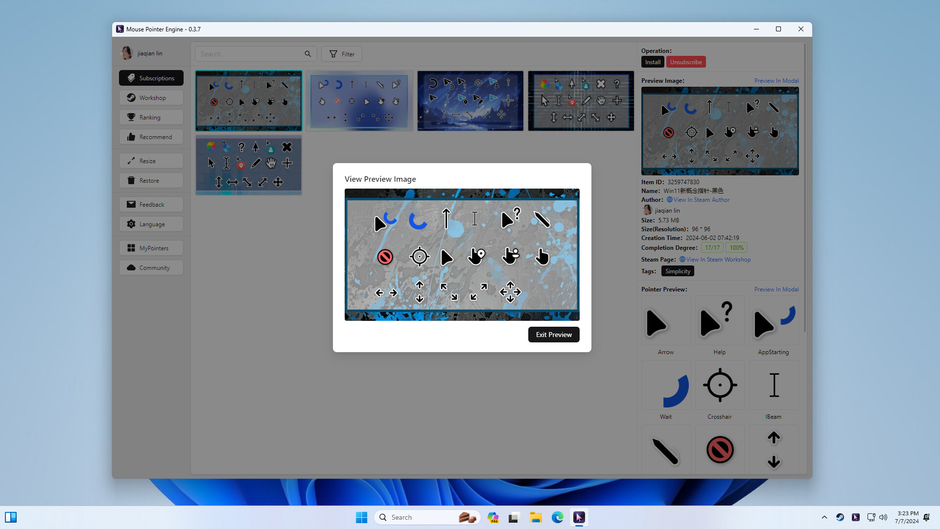 多樣化的滑鼠指標選擇