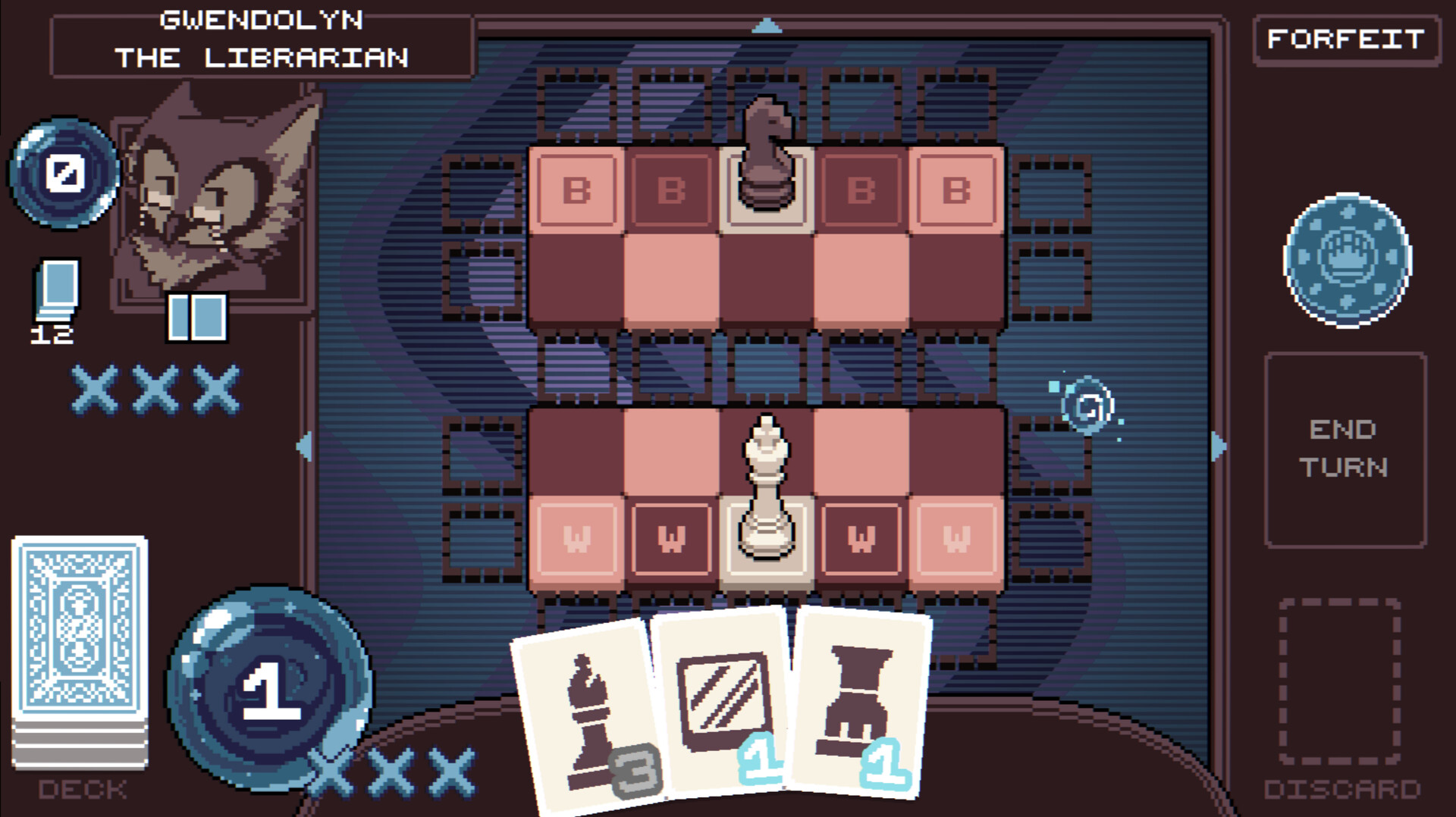 Checkmage! 遊戲畫面: 角色與背景