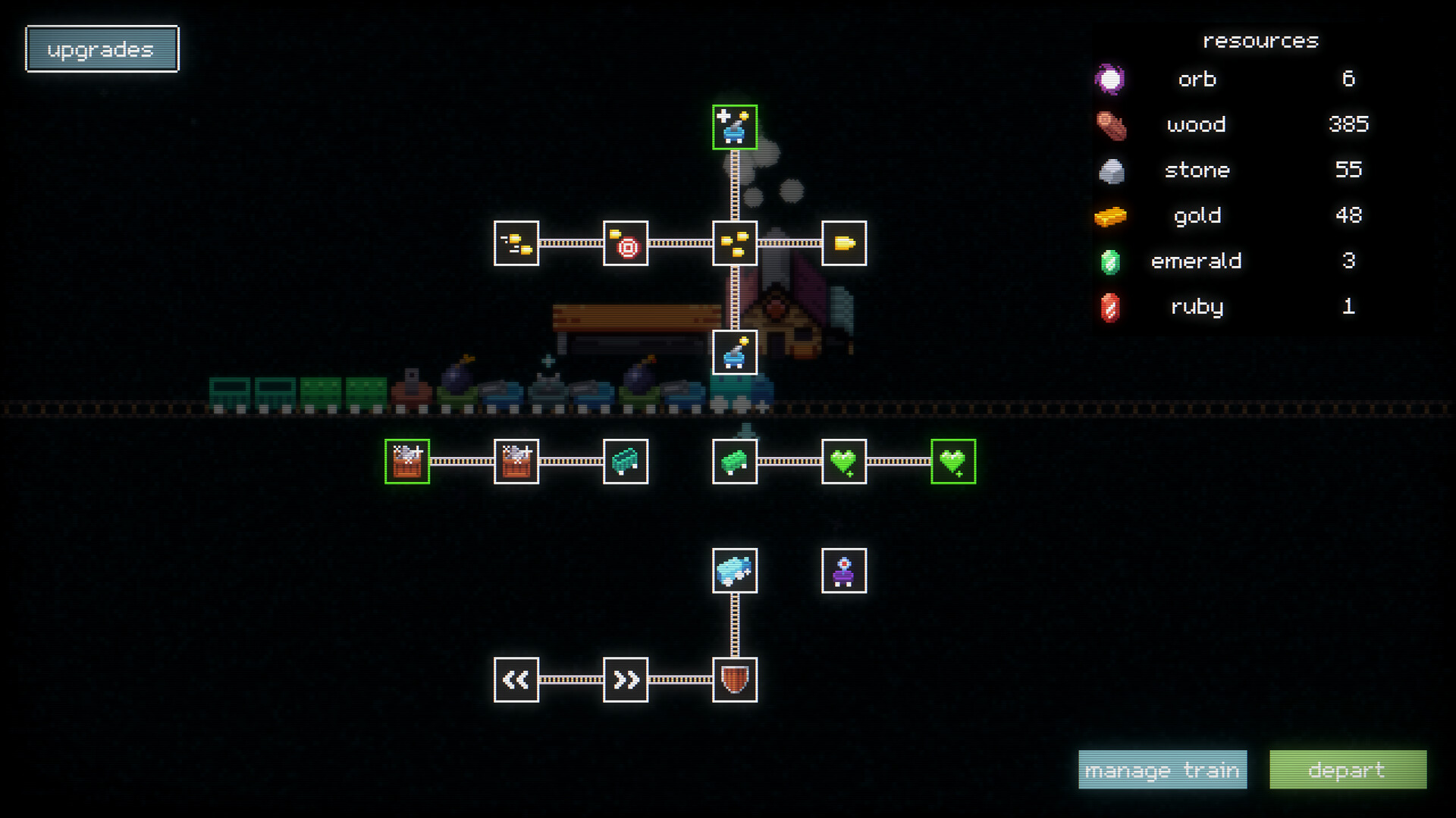 遊戲中充滿活力的像素藝術風格