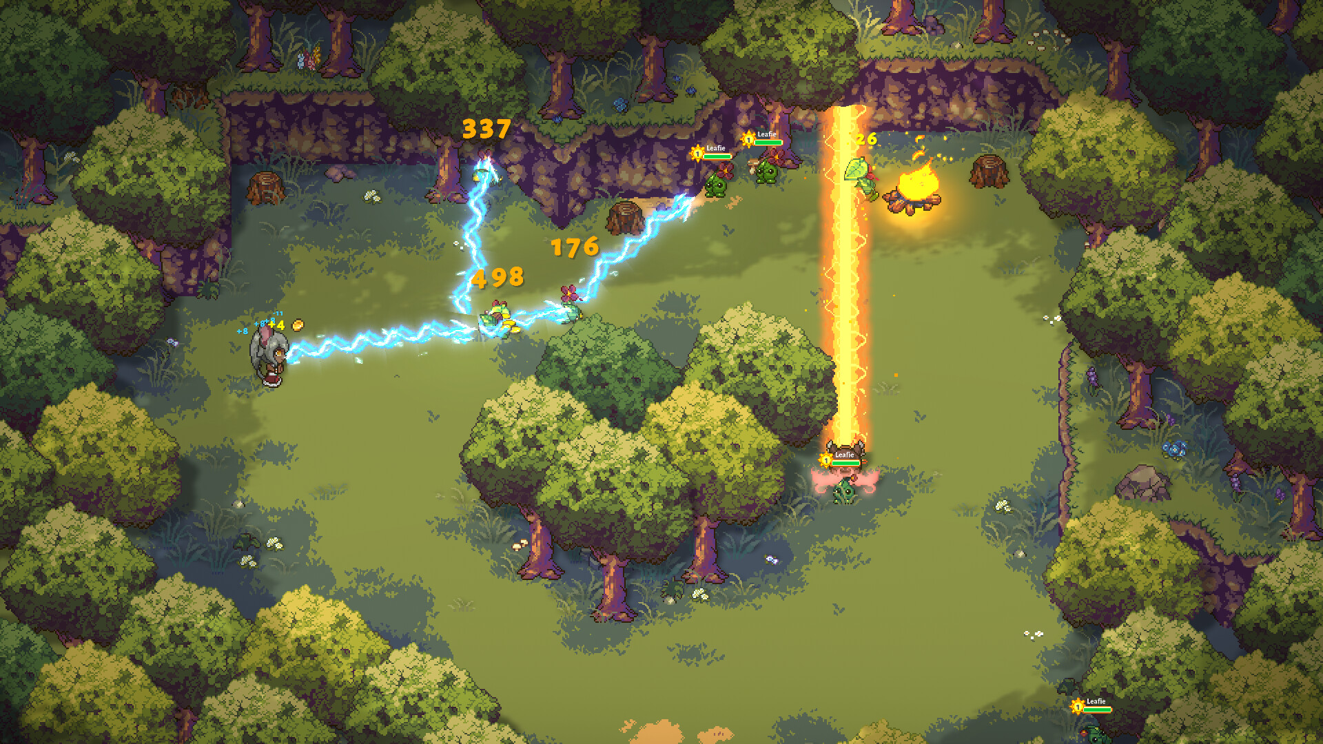 遊戲中的戰鬥畫面