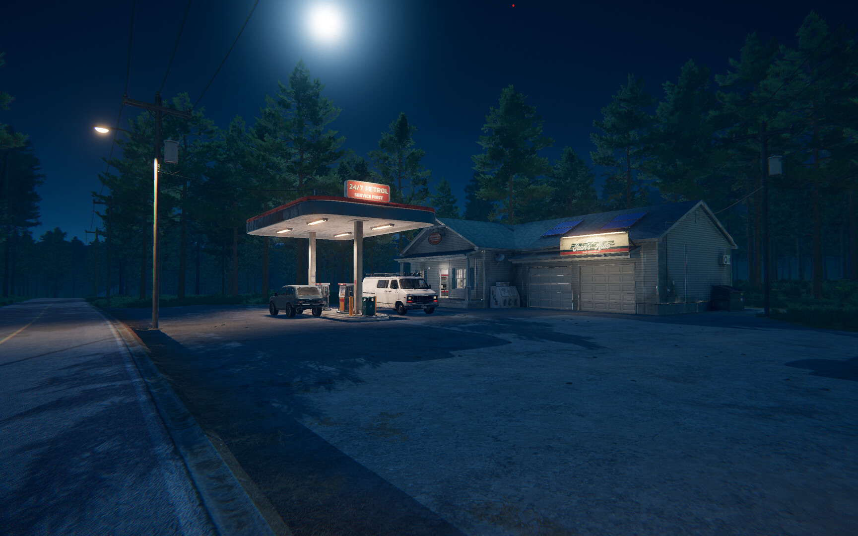 一個擺放著蠟燭的儀式性場景，增添了遊戲的神秘色彩。