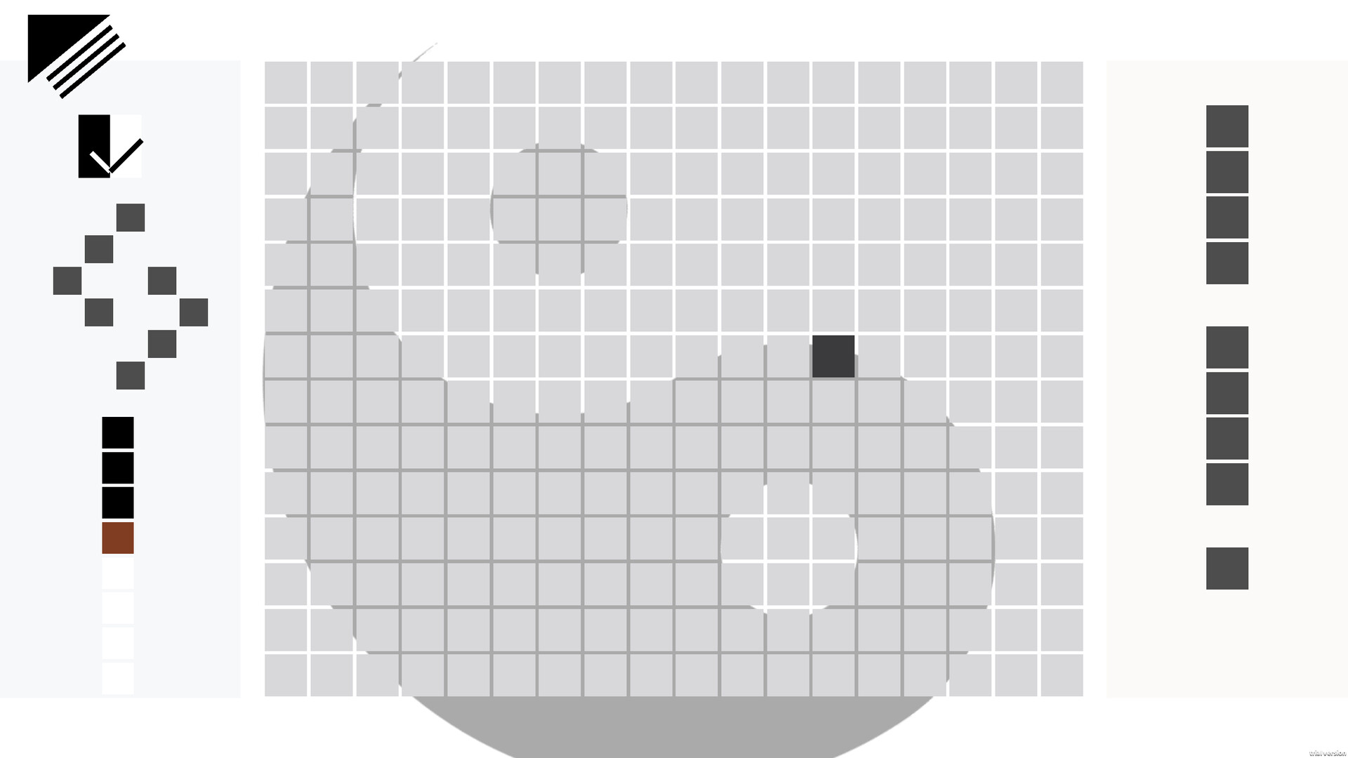 Harmonize 遊戲中不同色彩與形狀的組合。