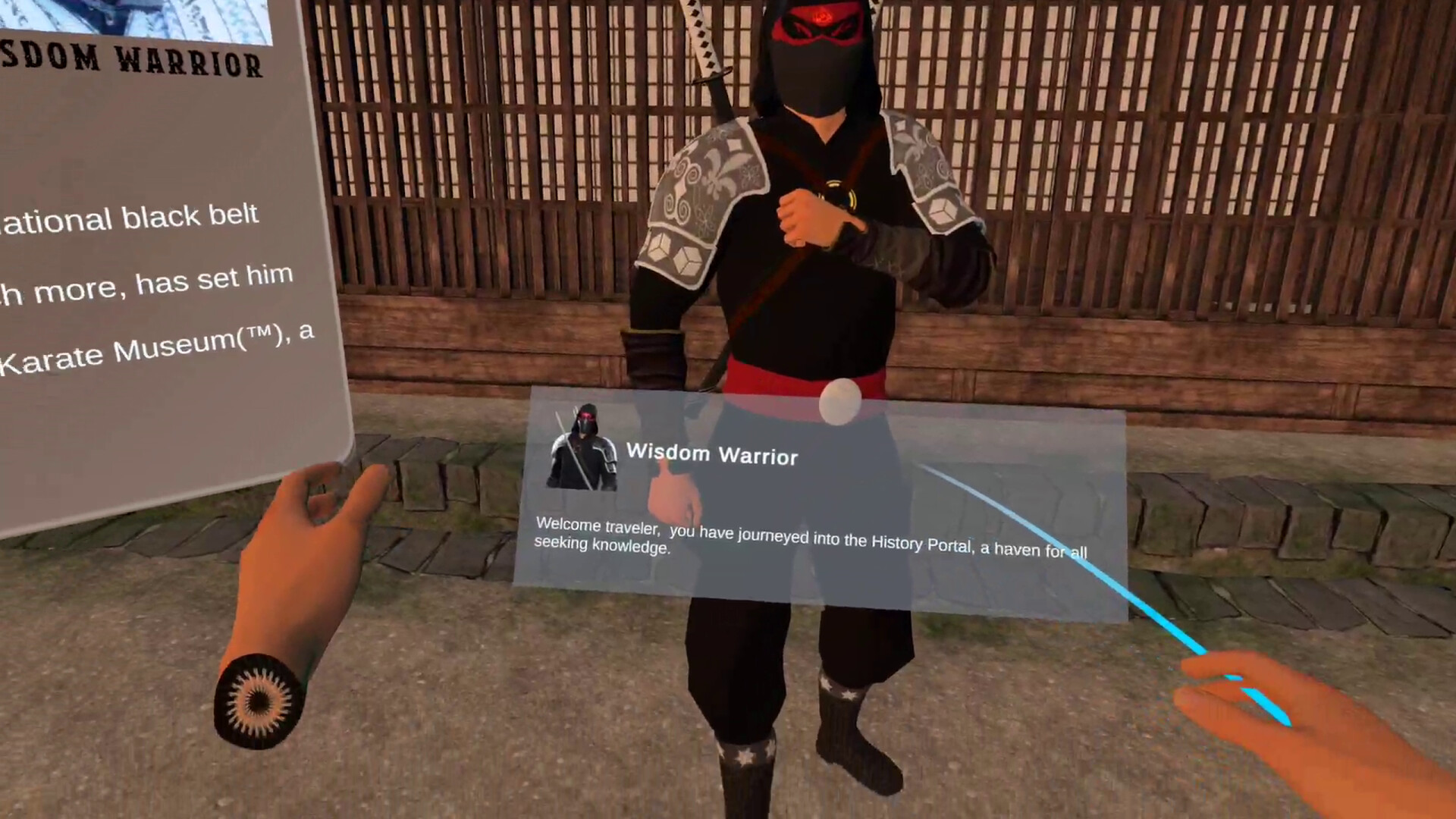 遊戲中的日本村莊場景，古色古香的建築與櫻花樹。