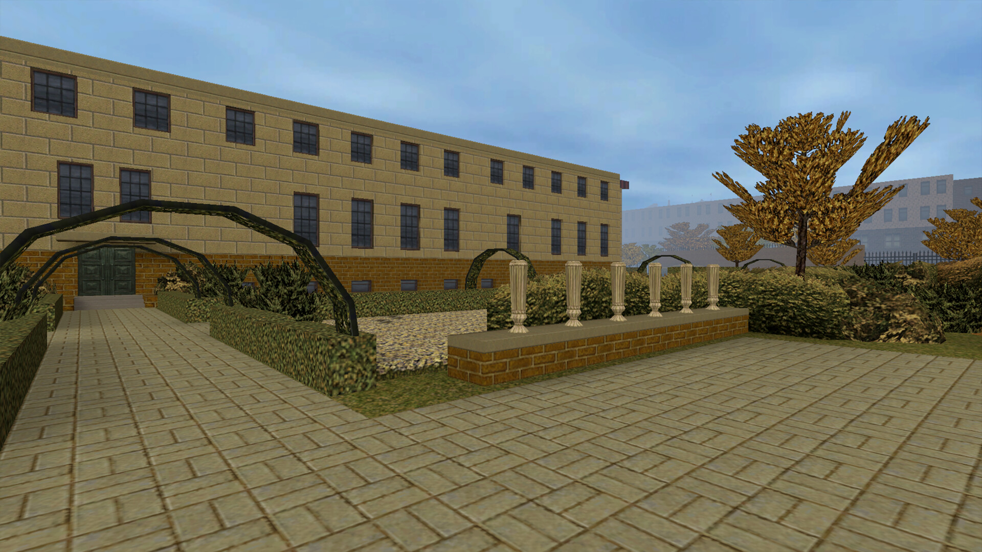 玩家視角,正與一名角色進行對話或審問。