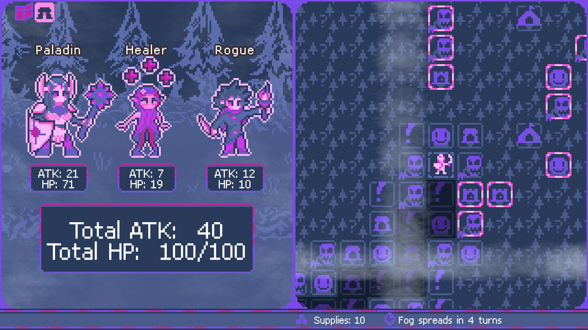 遊戲中的事件選項