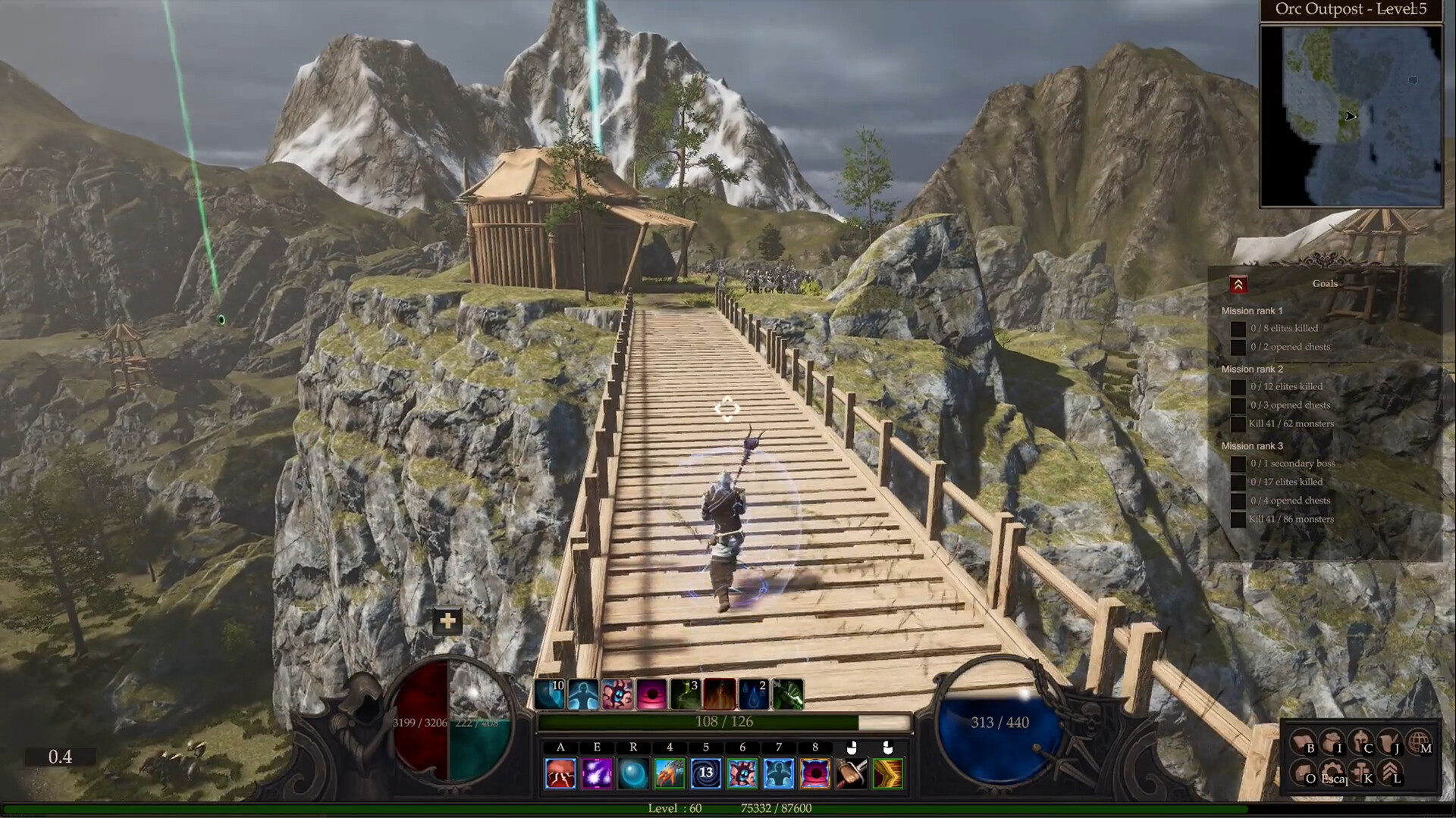 與巨大的首領進行戰鬥