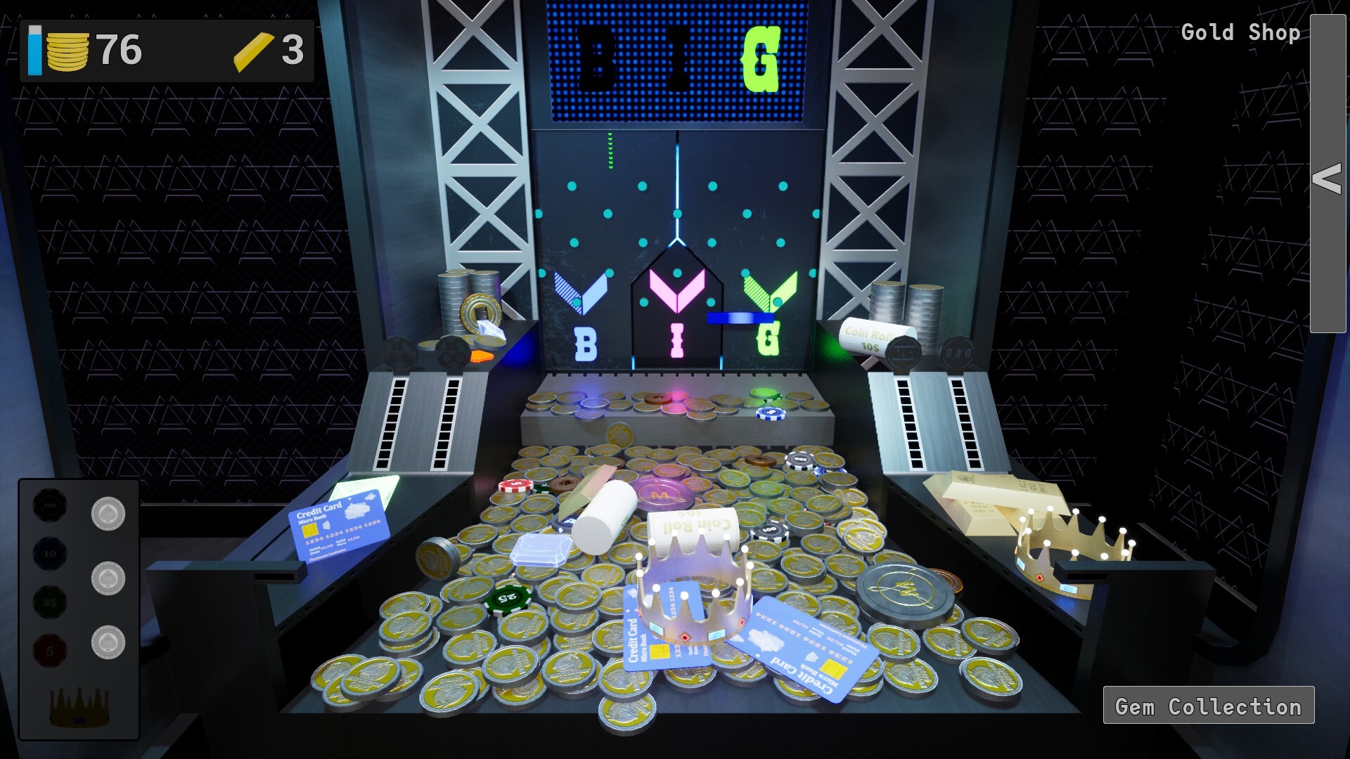 遊戲最終目標是將皇冠推下