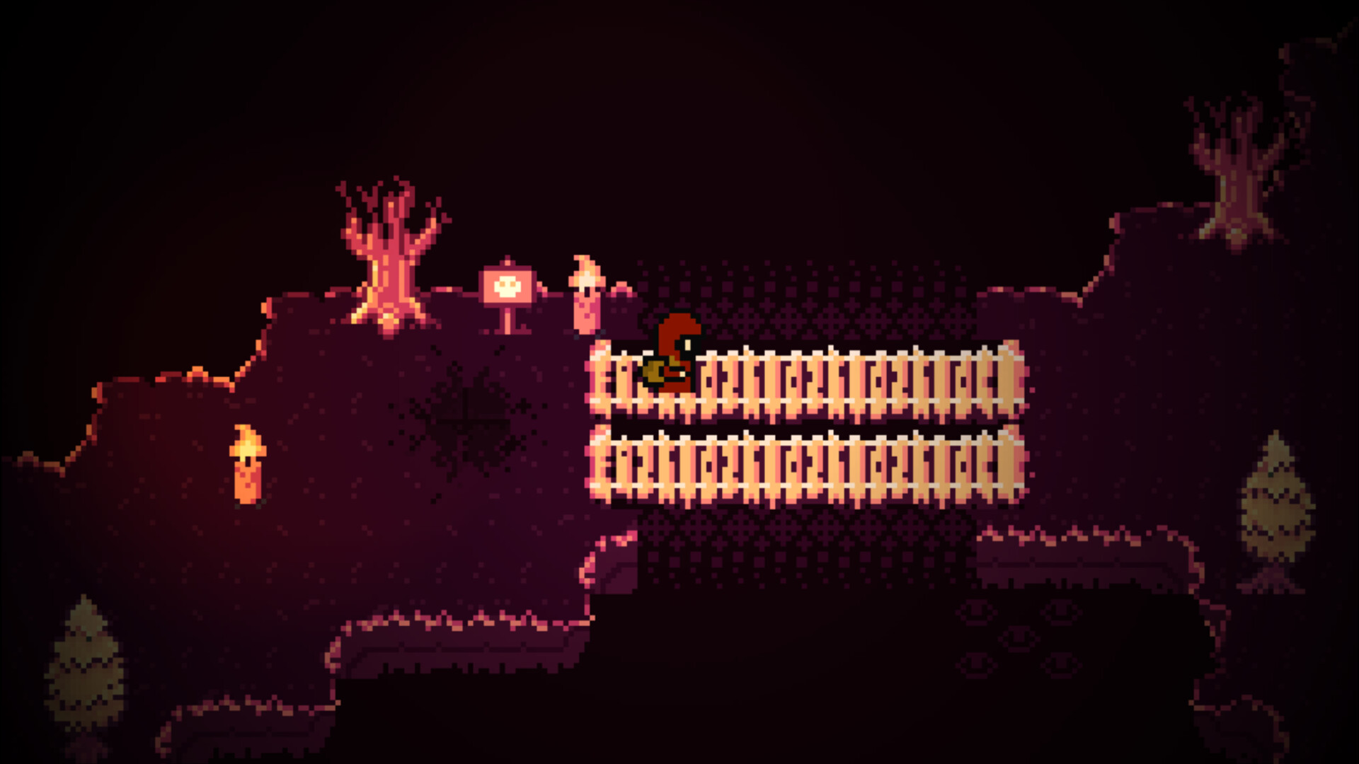 遊戲中的像素美術場景