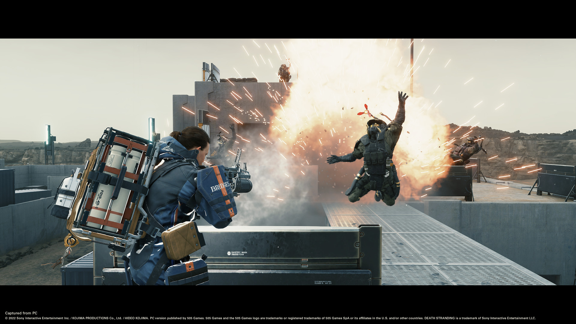 山姆在壯闊的末日景觀中前行