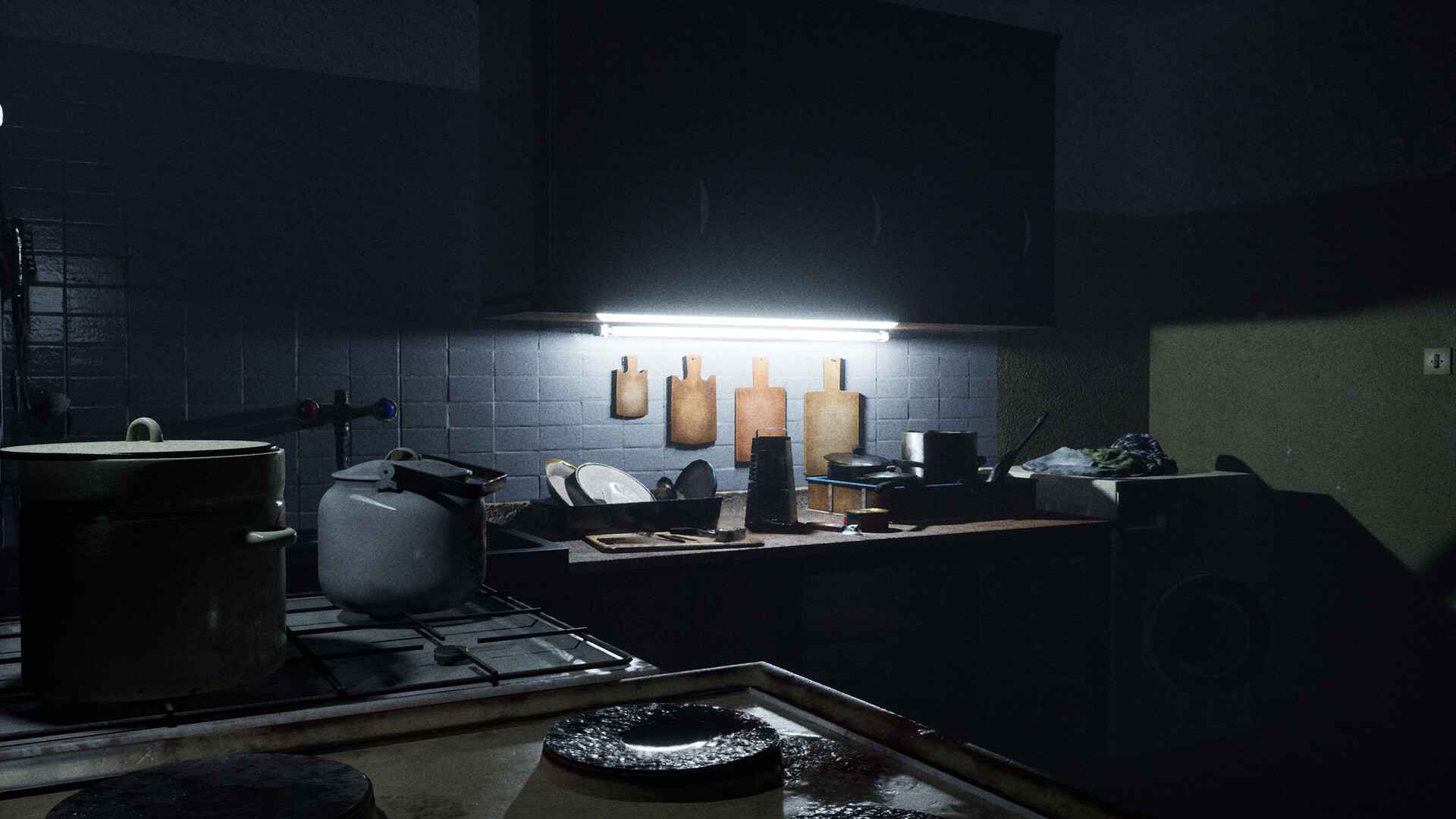 黑暗的廊道潛藏著未知的危險