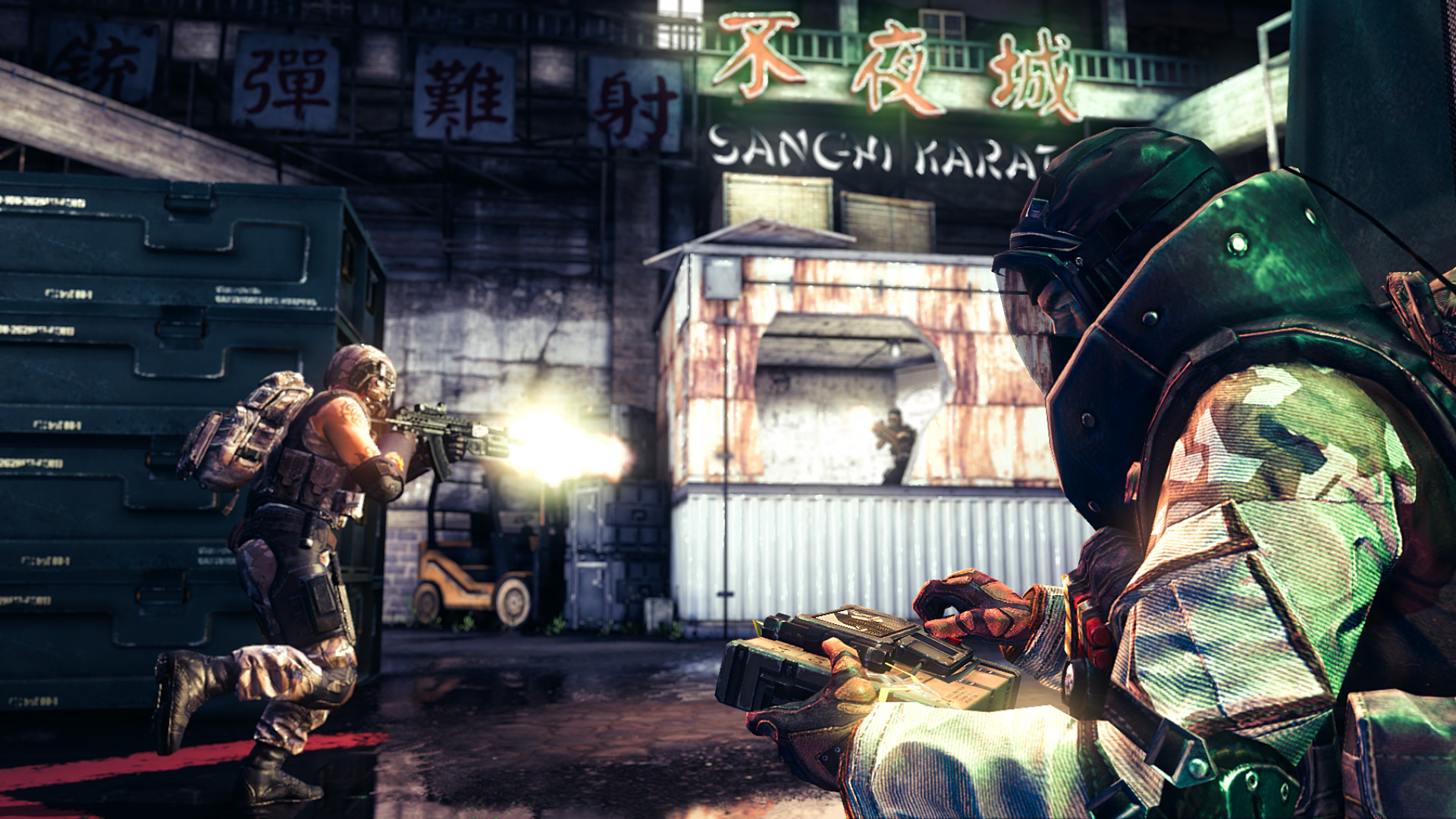 遊戲中的武器細節豐富,提供真實的射擊體驗。