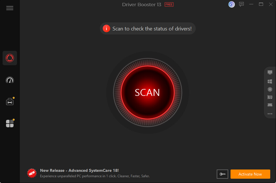 Driver Booster for Steam 掃描結果