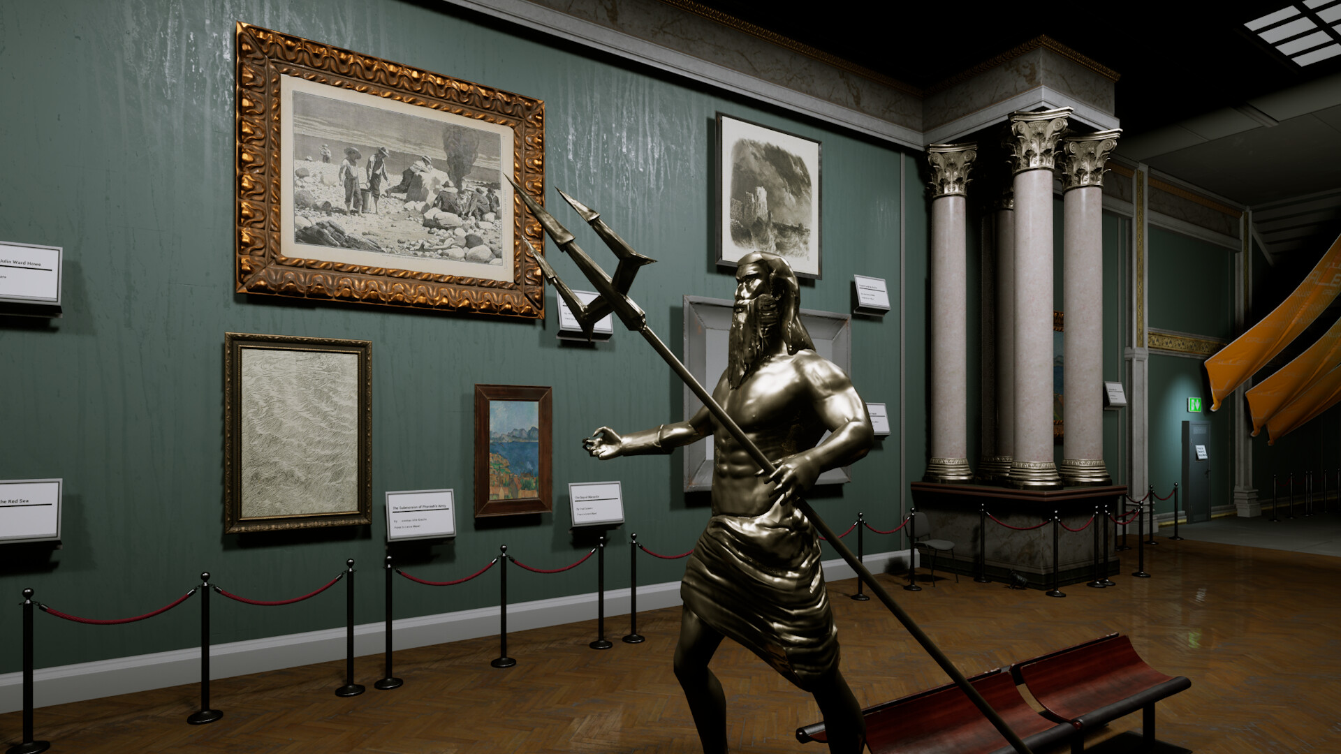 博物館內寬敞明亮的展廳