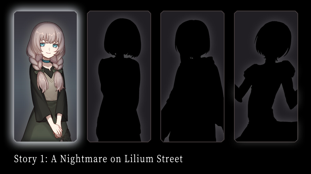 三位少女在社團教室中,準備開始她們的鬼故事分享會。