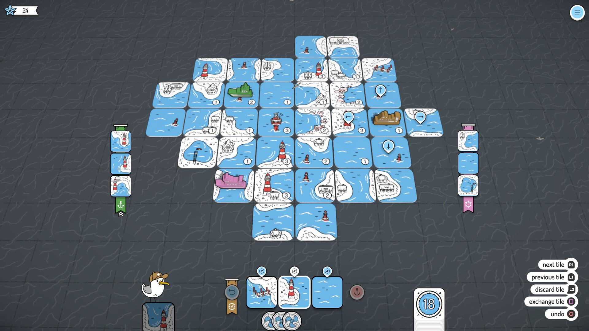 玩家可以解鎖可愛的海鷗夥伴一同航行。