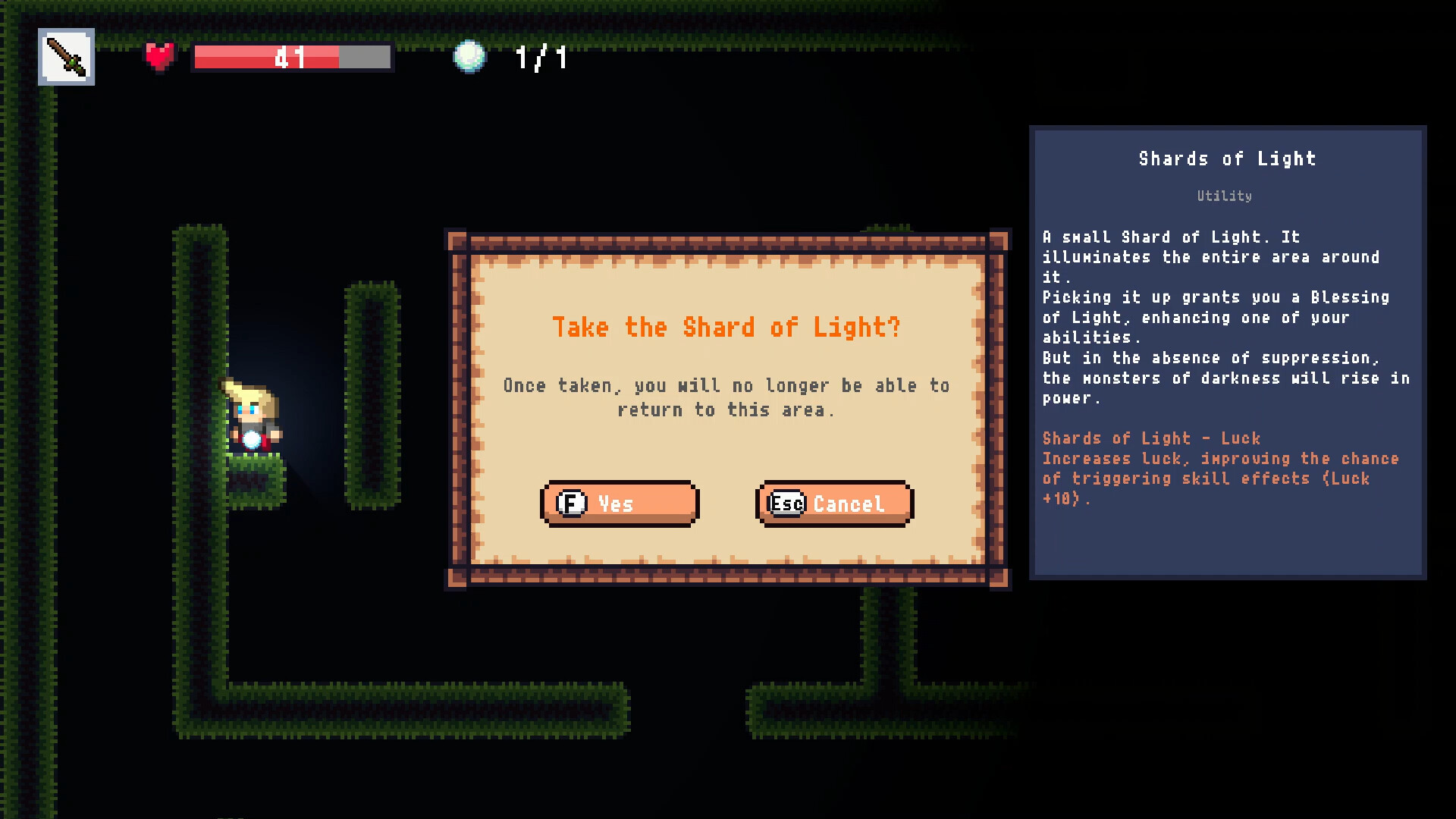 玩家與 NPC 進行互動，可能觸發地圖交換。
