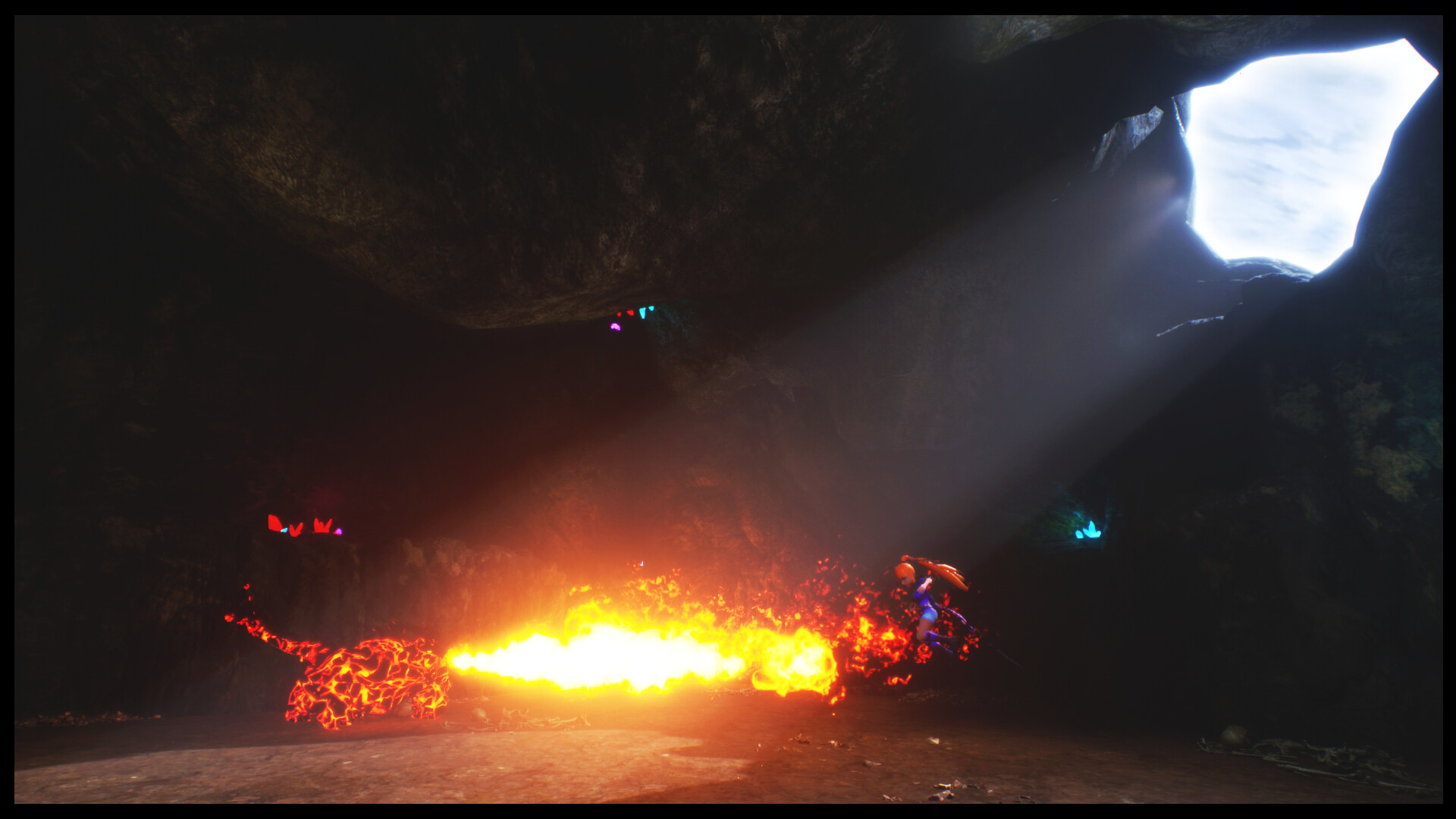 遊戲中的激烈戰鬥畫面